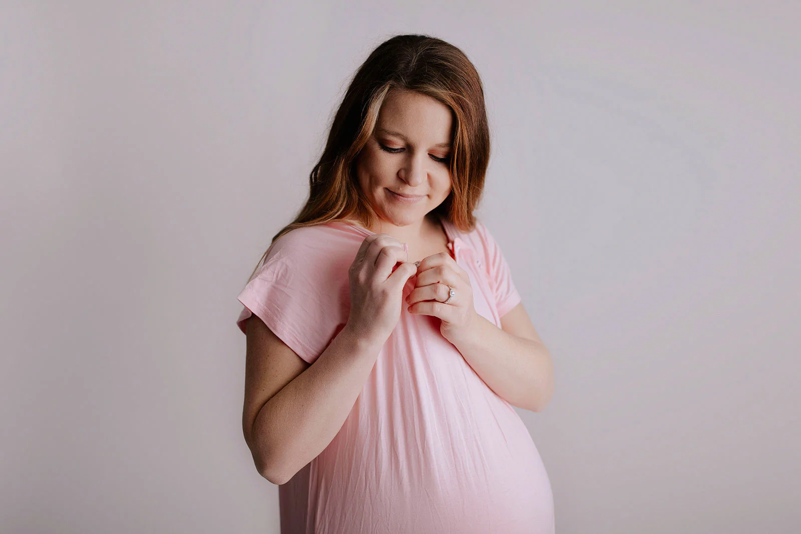 Light Pink Labor and Delivery Nursing Hospital Gown by Three Little Tots - Image 10