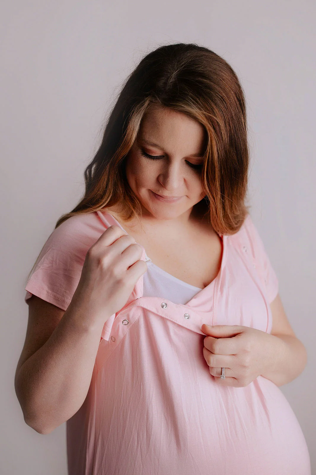 Light Pink Labor and Delivery Nursing Hospital Gown by Three Little Tots - Image 12