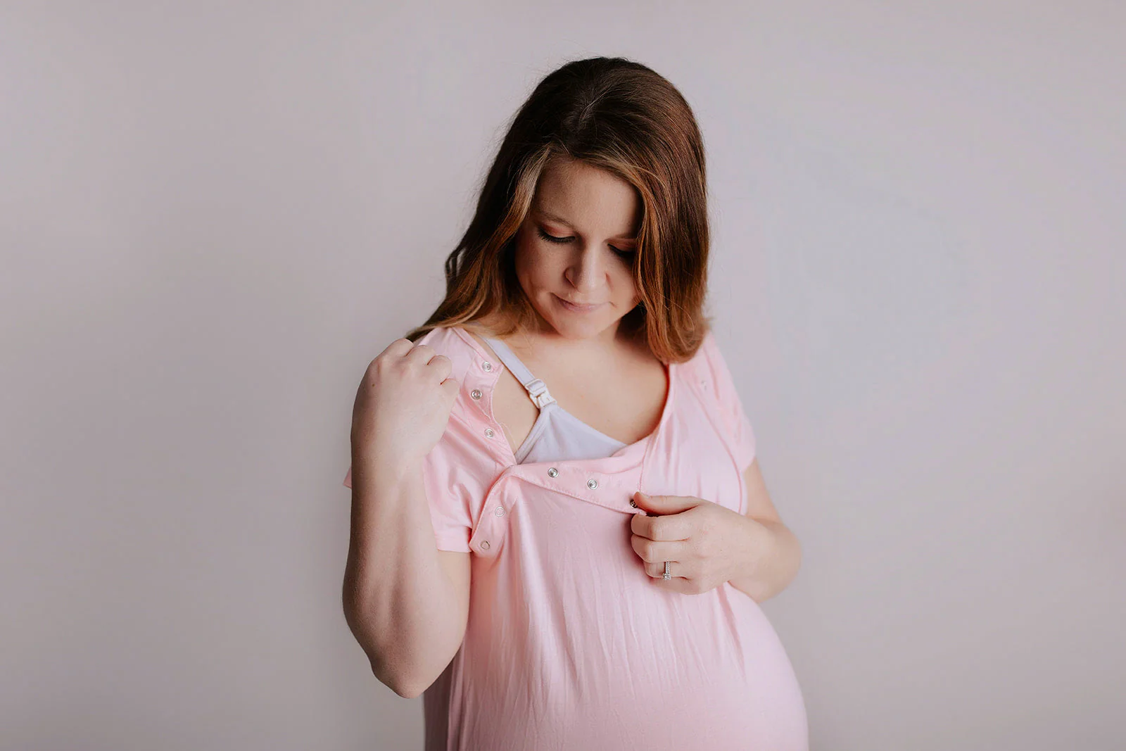 Light Pink Labor and Delivery Nursing Hospital Gown by Three Little Tots - Image 13