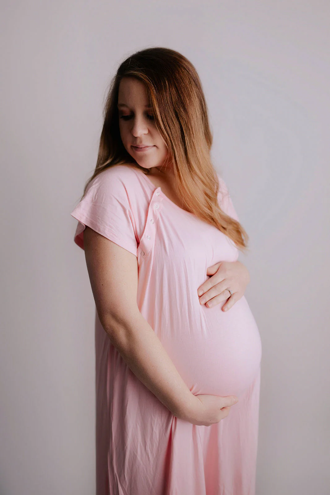 Light Pink Labor and Delivery Nursing Hospital Gown by Three Little Tots - Image 7
