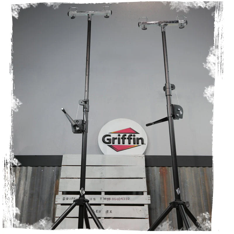 Light Trussing Stands by GRIFFIN - T Adapter DJ Booth Kit & Truss System for Lighting Cans & Speakers - Pro-Audio Stage Platform Hardware Mounting Kit by GeekStands.com - Image 10