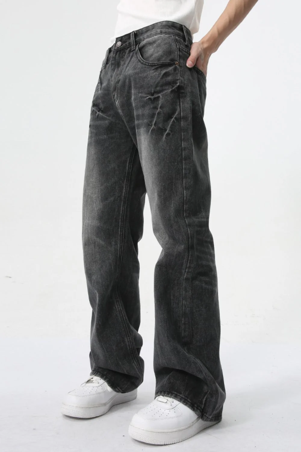 Lightning Burst Bootcut Jeans - Image 3