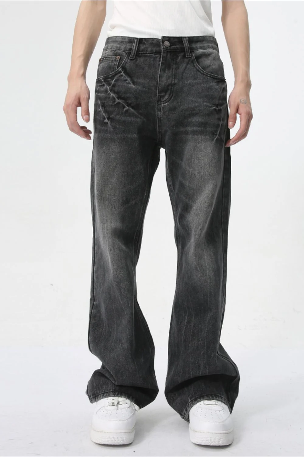 Lightning Burst Bootcut Jeans - Image 4