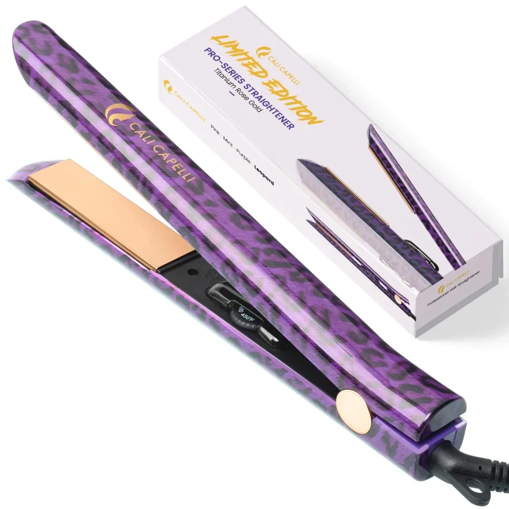 Limited: Pro-Series 1″ Titanium Hair Straightener Leopard by Calicapelli Hair Tools - Image 2