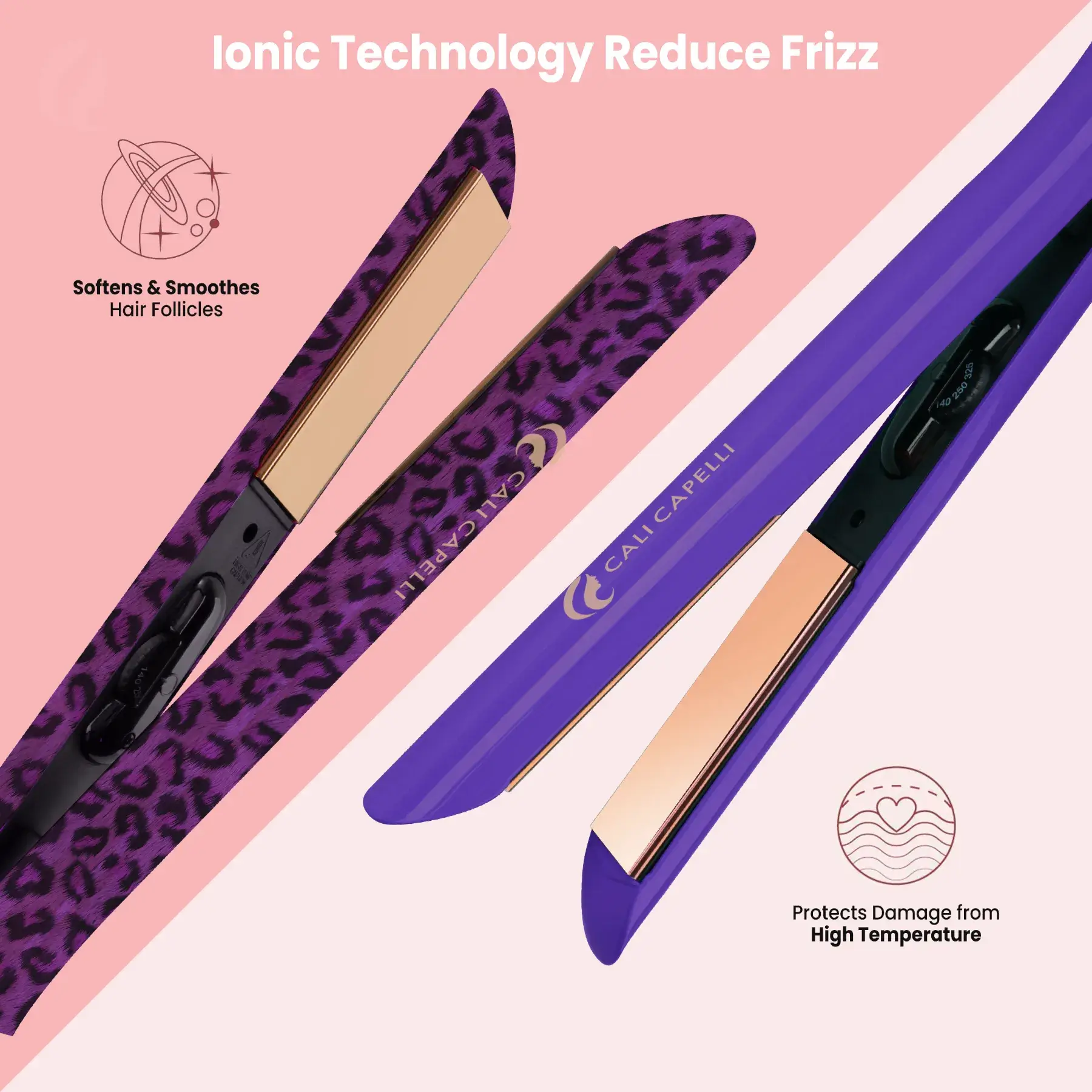 Limited: Pro-Series 1″ Titanium Hair Straightener Leopard by Calicapelli Hair Tools - Image 7