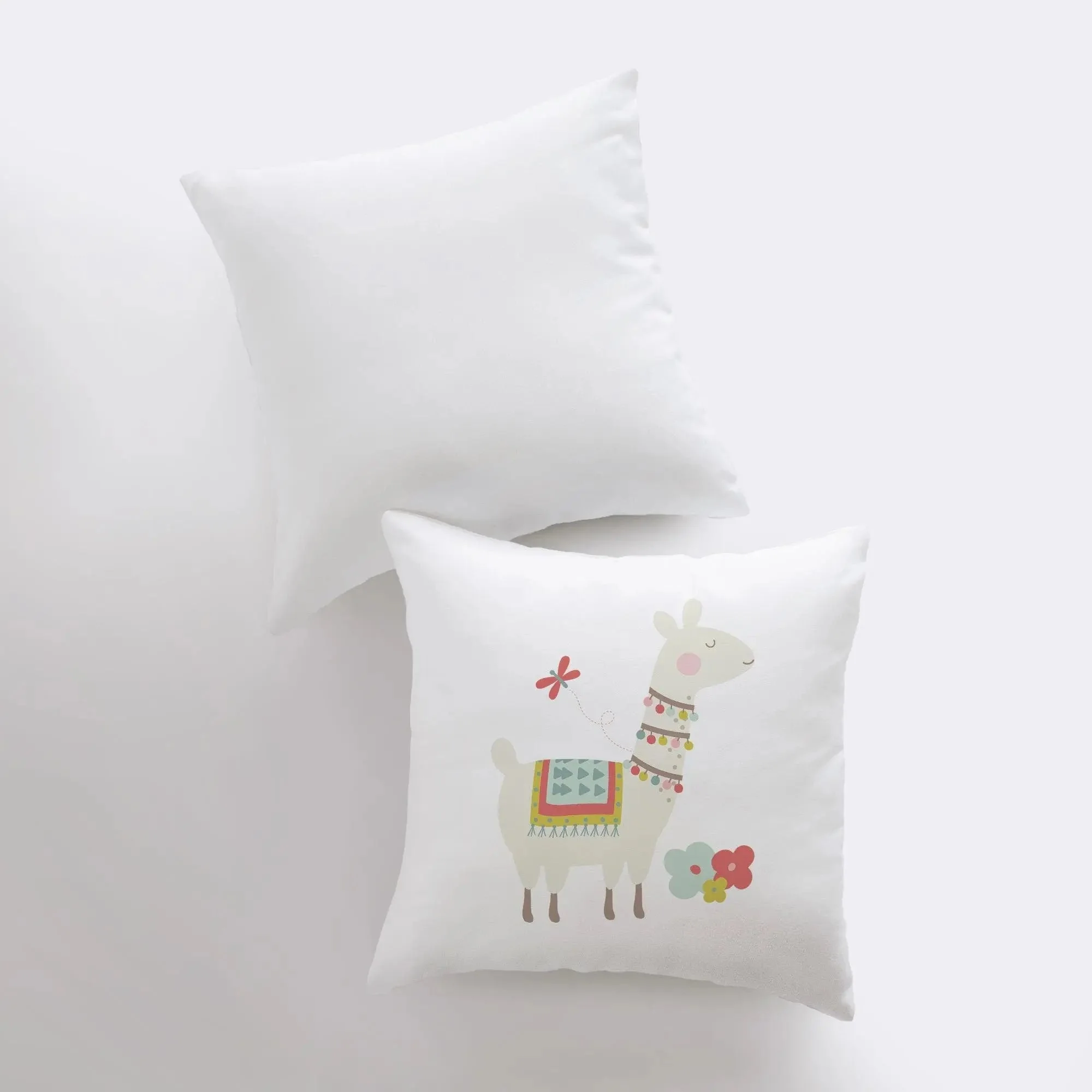 Llama with Necklace | Alpaca Pillow | Good Vibes Only | Cactus Pillow | Positive Vibes |South West | Lumbar Pillow | Llama Pillow Case by UniikPillows - Image 4