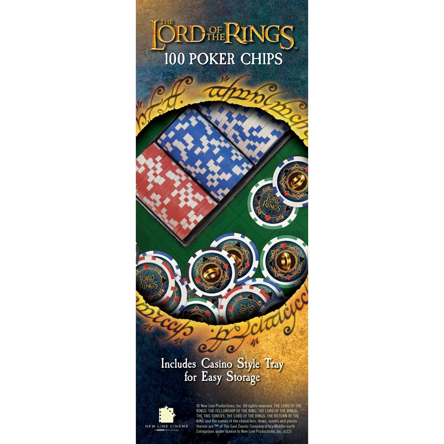 Lord of The Rings 100 Piece Poker Chips by MasterPieces Puzzle Company INC - Image 2