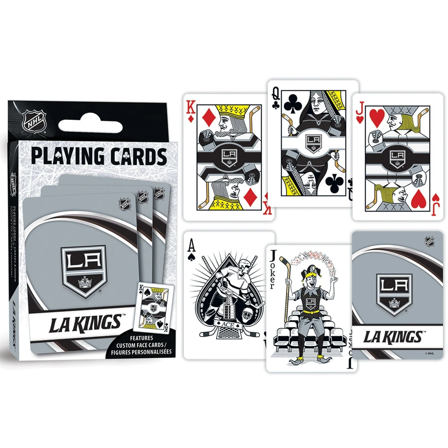 Los Angeles Kings Playing Cards - 54 Card Deck by MasterPieces Puzzle Company INC - Image 3