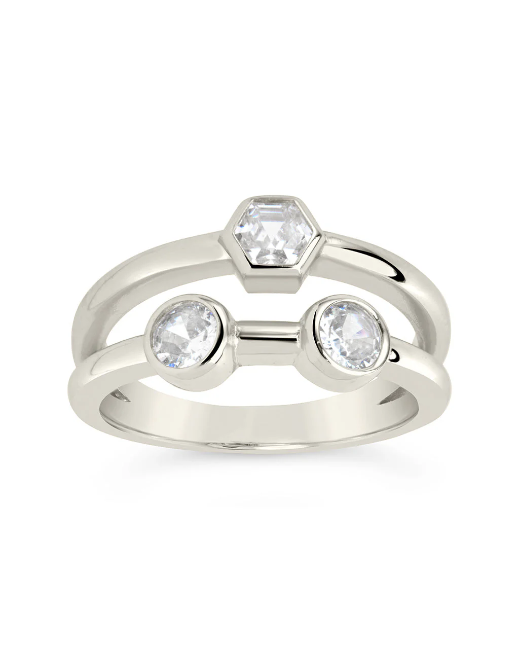 Lou Triple CZ Ring by Sterling Forever - Image 10