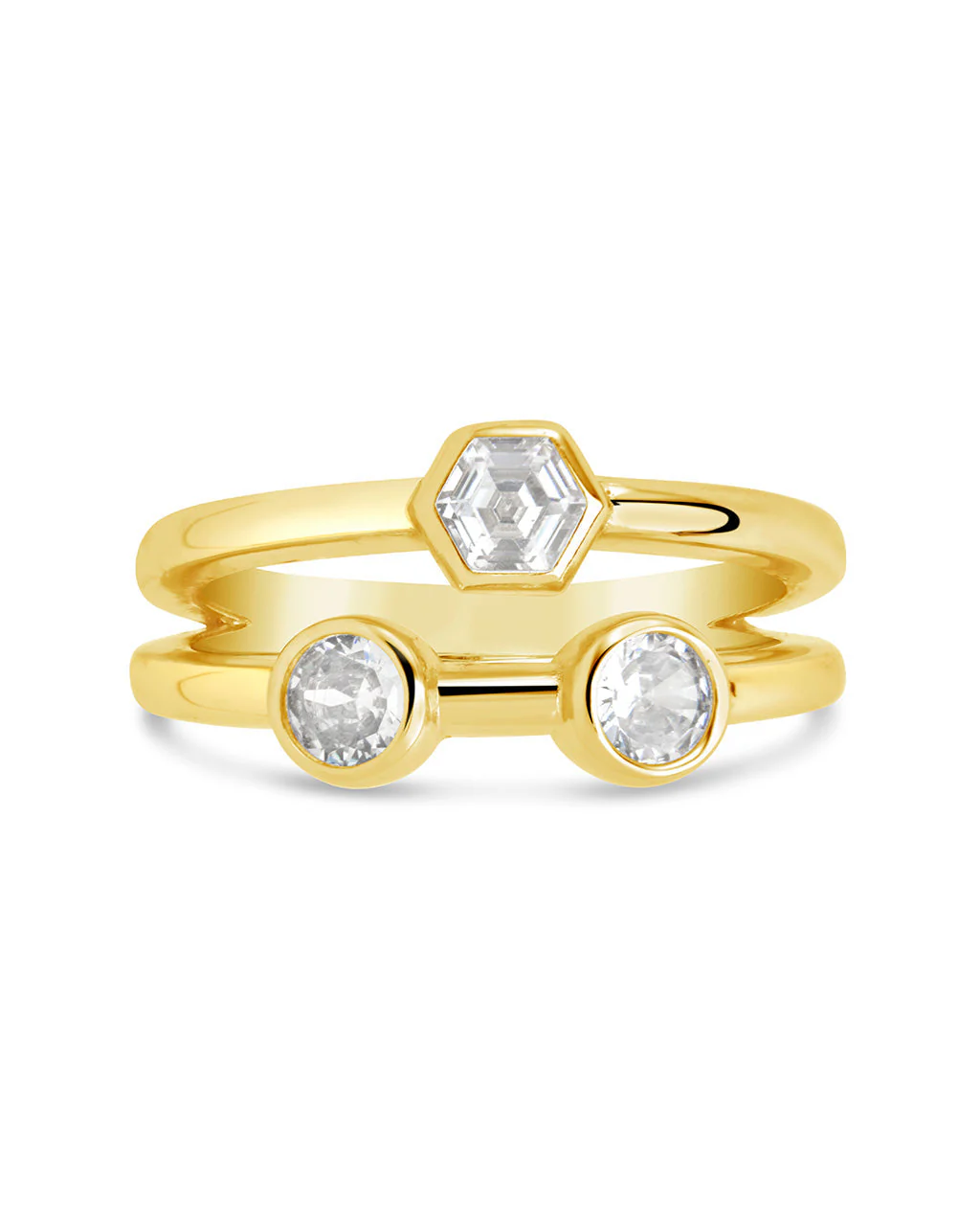 Lou Triple CZ Ring by Sterling Forever - Image 3