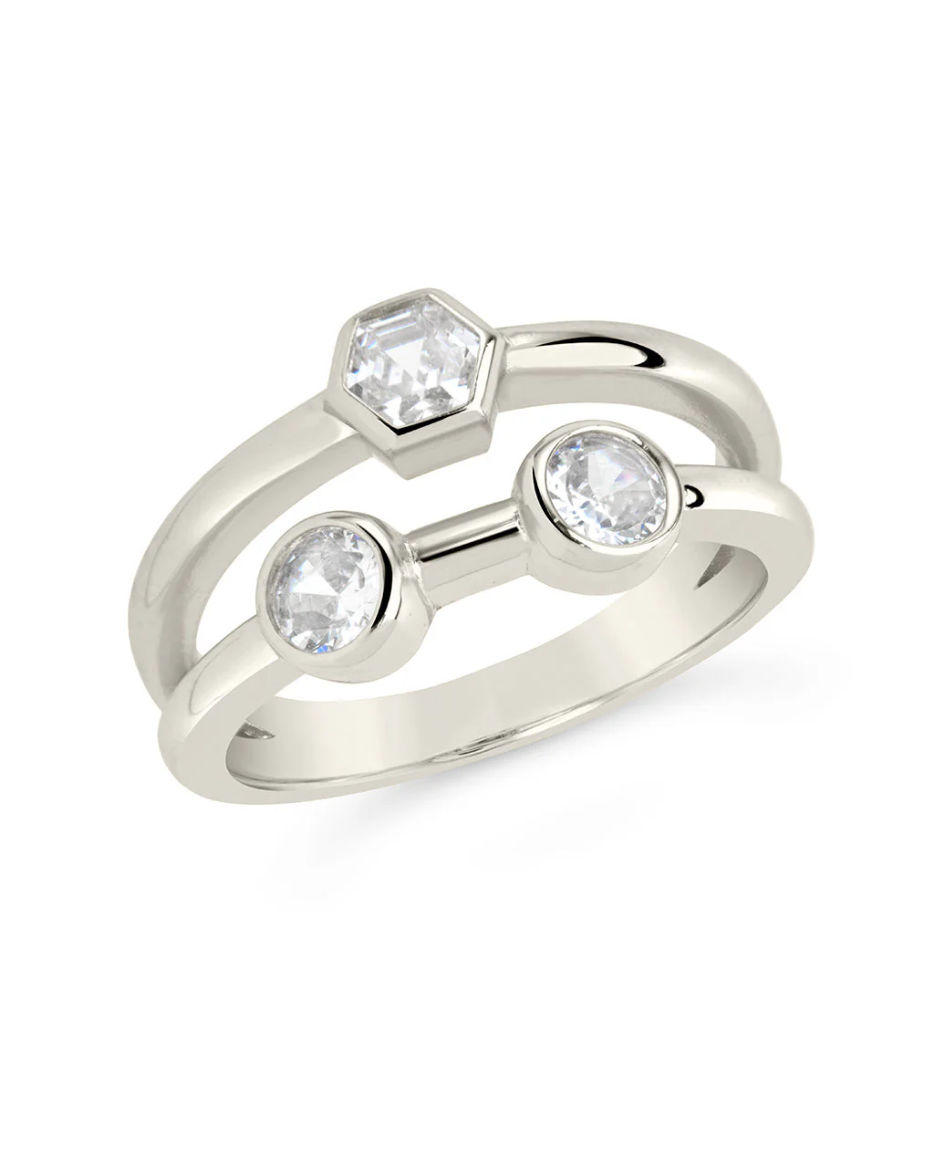Lou Triple CZ Ring by Sterling Forever - Image 7
