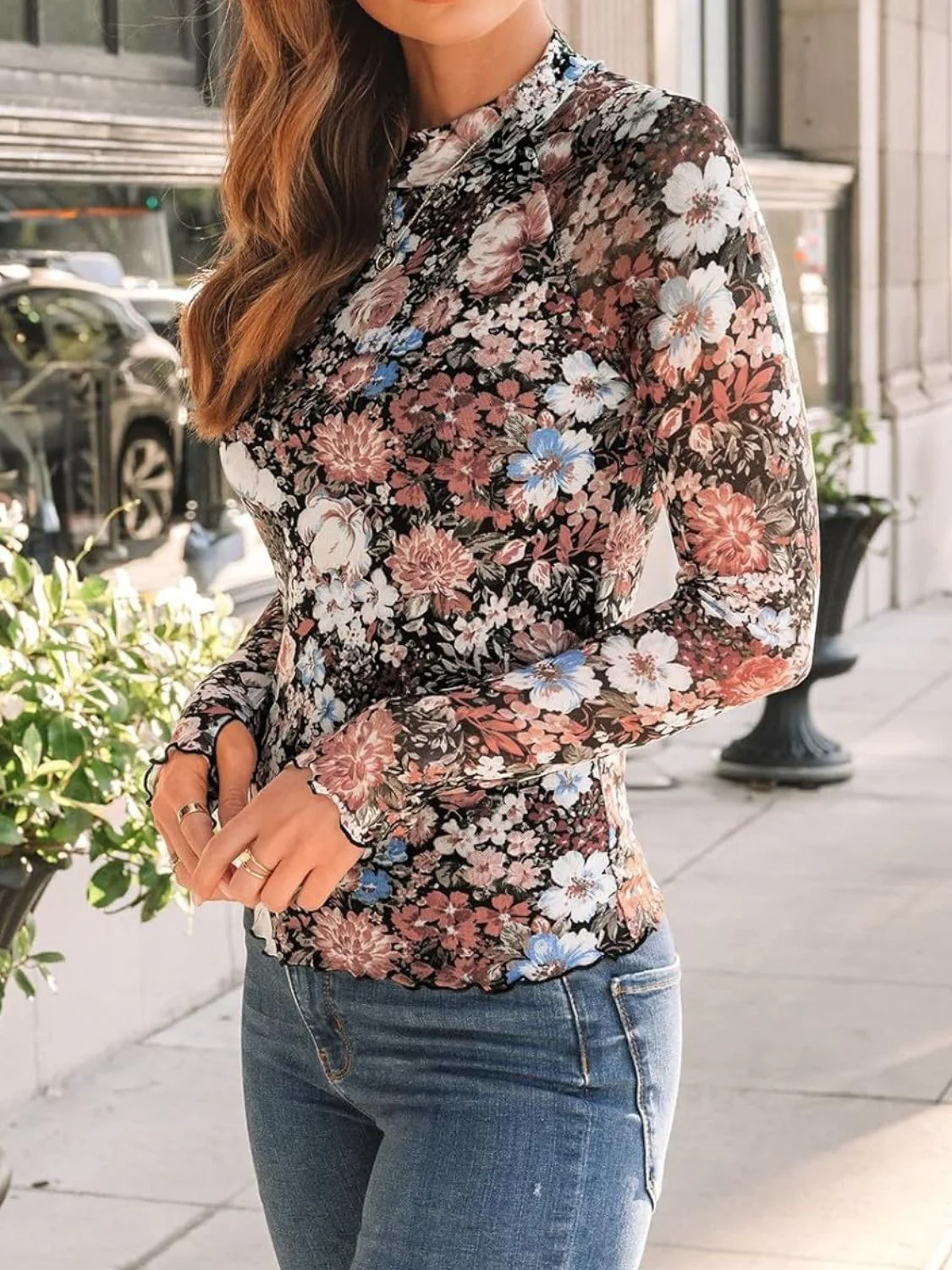 Lovelet Mock Neck Long Sleeve Top - Image 3