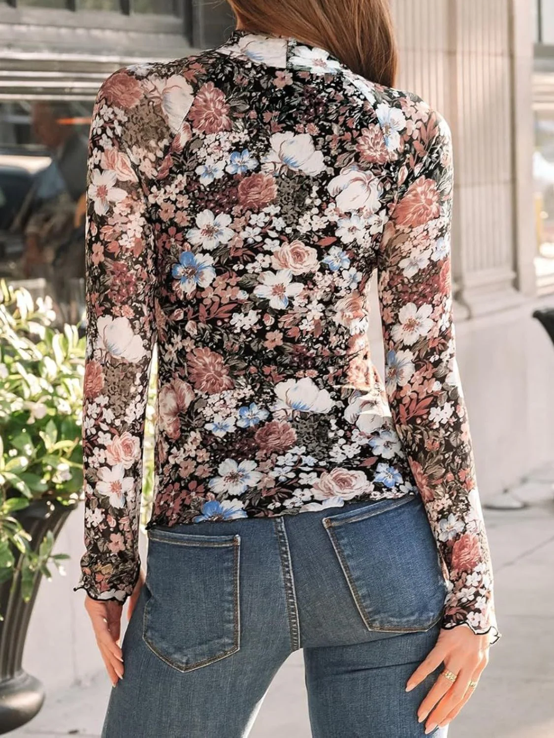 Lovelet Mock Neck Long Sleeve Top - Image 4