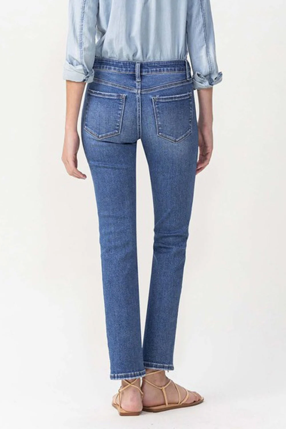 Lovervet Full Size Maggie Midrise Slim Ankle Straight Jeans - Image 2