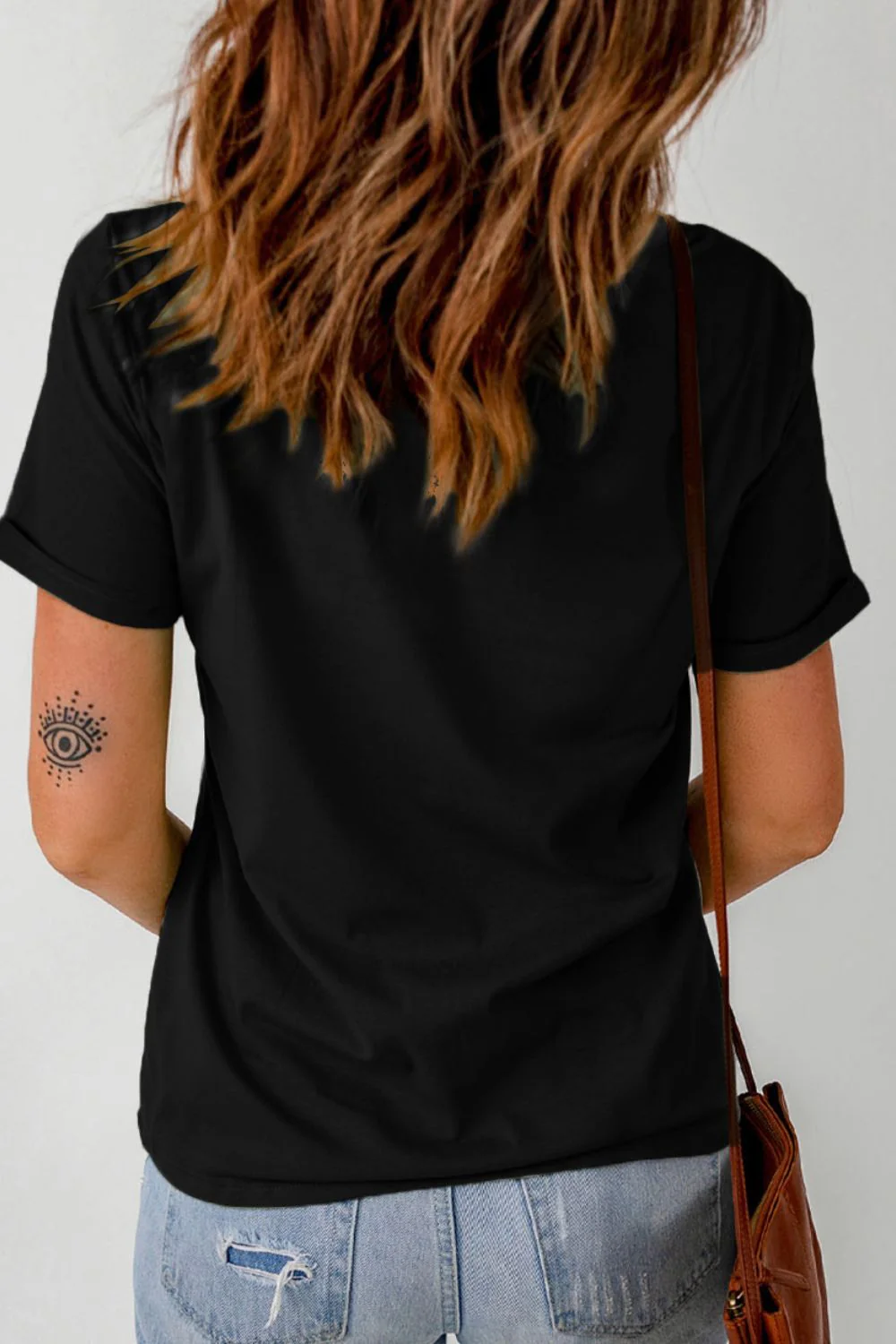 LUCKY Letter Clover Short Sleeve T-Shirt - Image 2