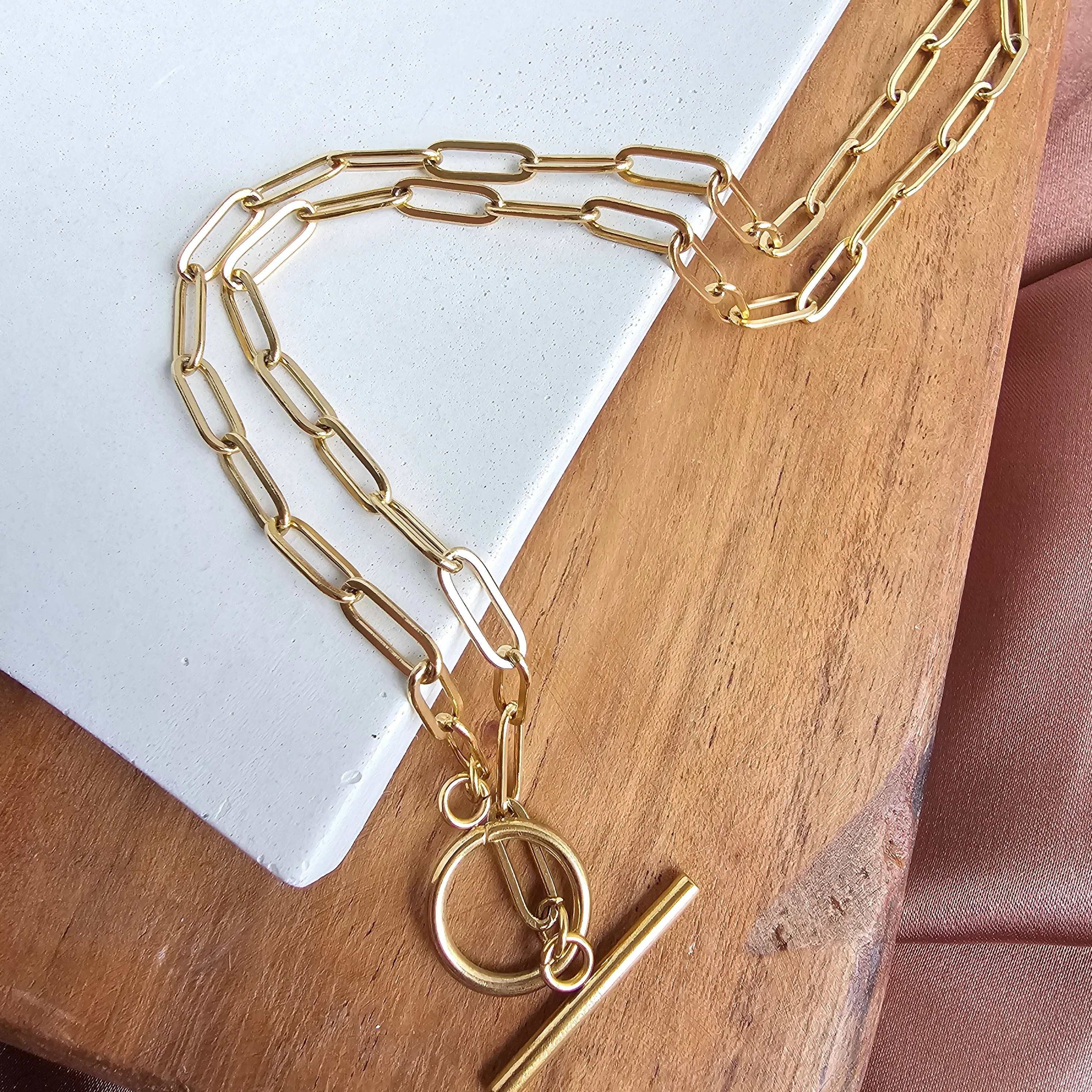 Luxe Gold Paper Clip Chain - 18" by Spiffy & Splendid - Image 14