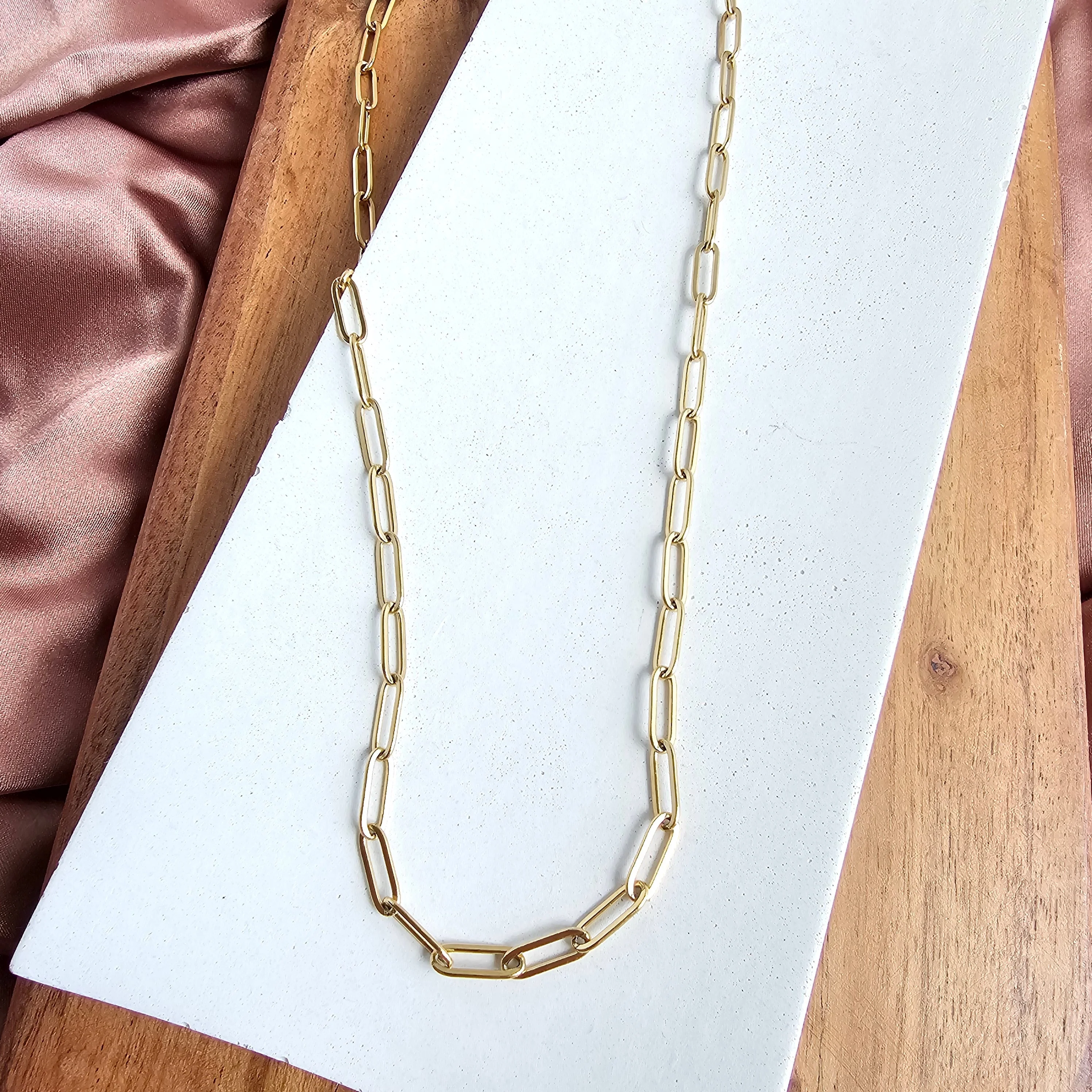 Luxe Gold Paper Clip Chain - 18" by Spiffy & Splendid - Image 16