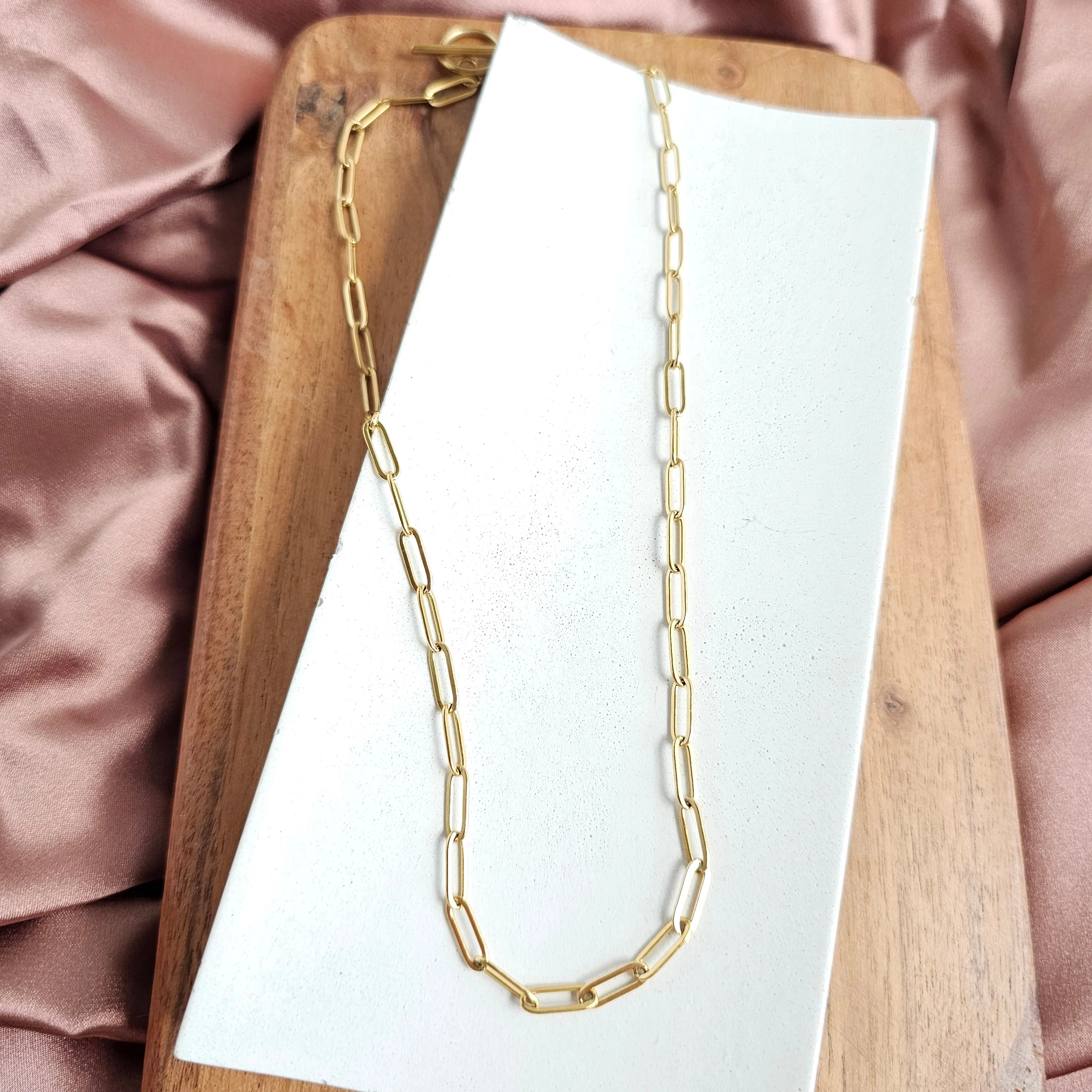 Luxe Gold Paper Clip Chain - 18" by Spiffy & Splendid - Image 18