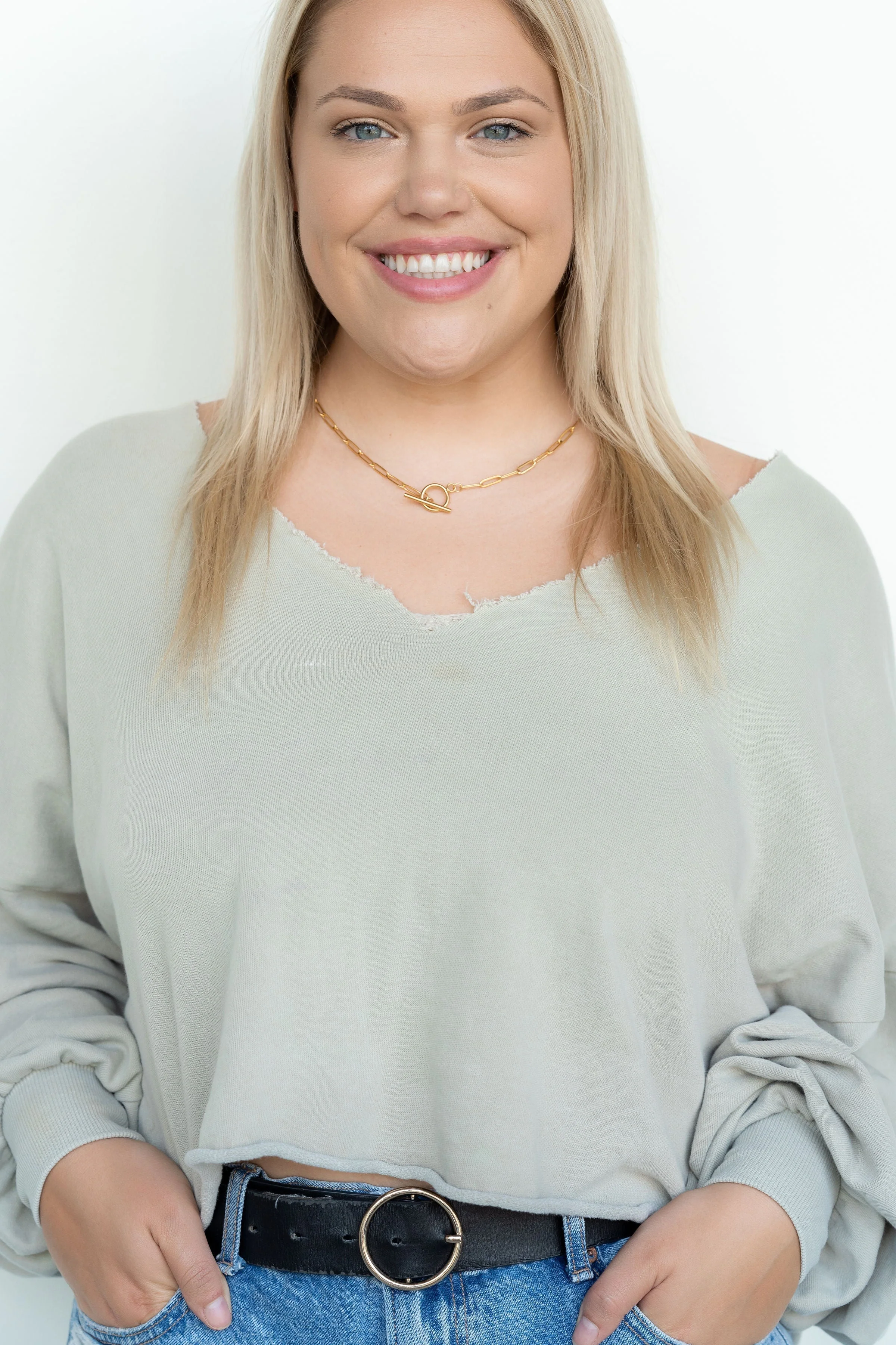 Luxe Gold Paper Clip Chain - 18" by Spiffy & Splendid - Image 3