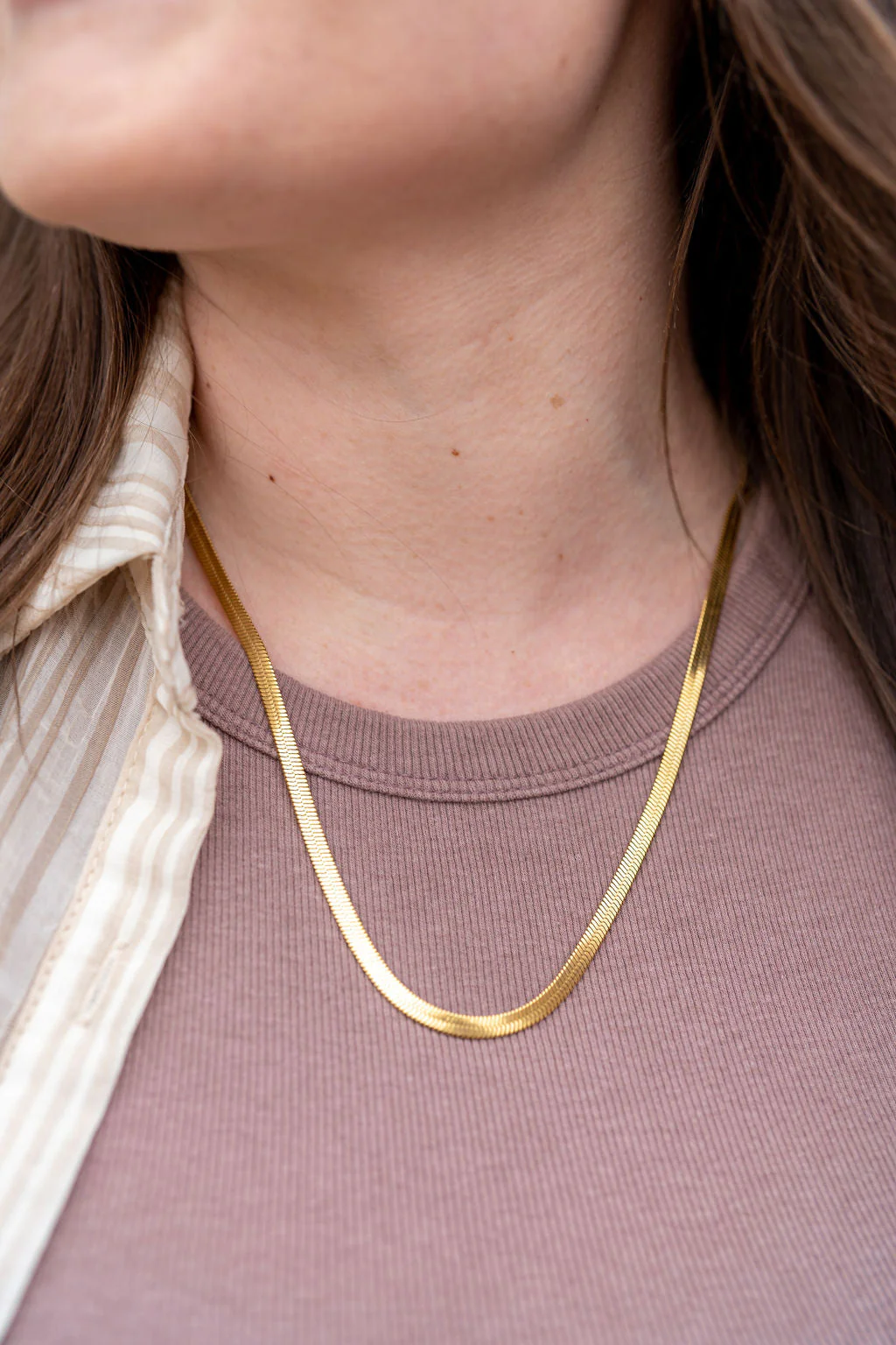 Luxe Silver Herringbone Chain - 20" by Spiffy & Splendid - Image 13