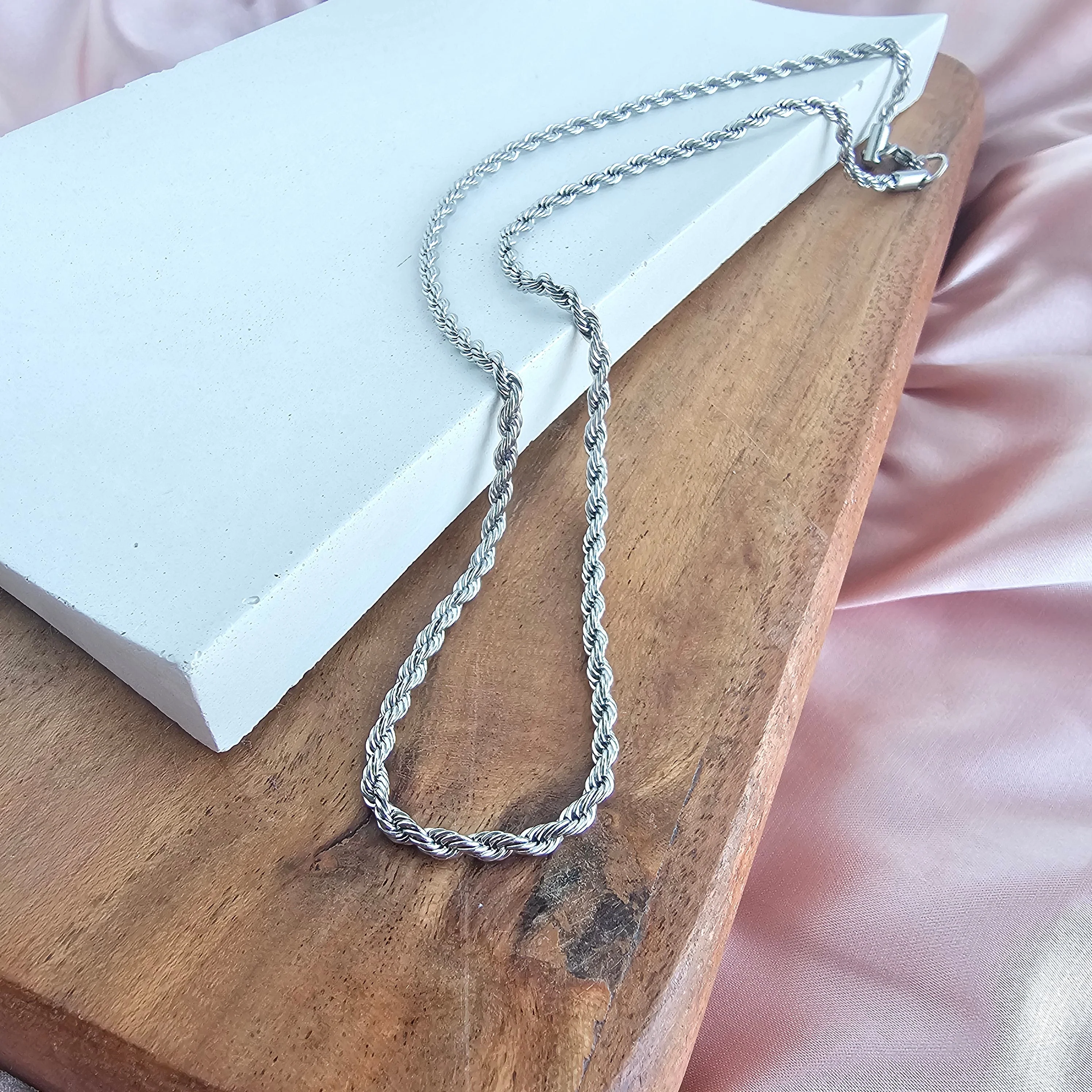 Luxe Silver Rope Chain - 18" by Spiffy & Splendid - Image 2