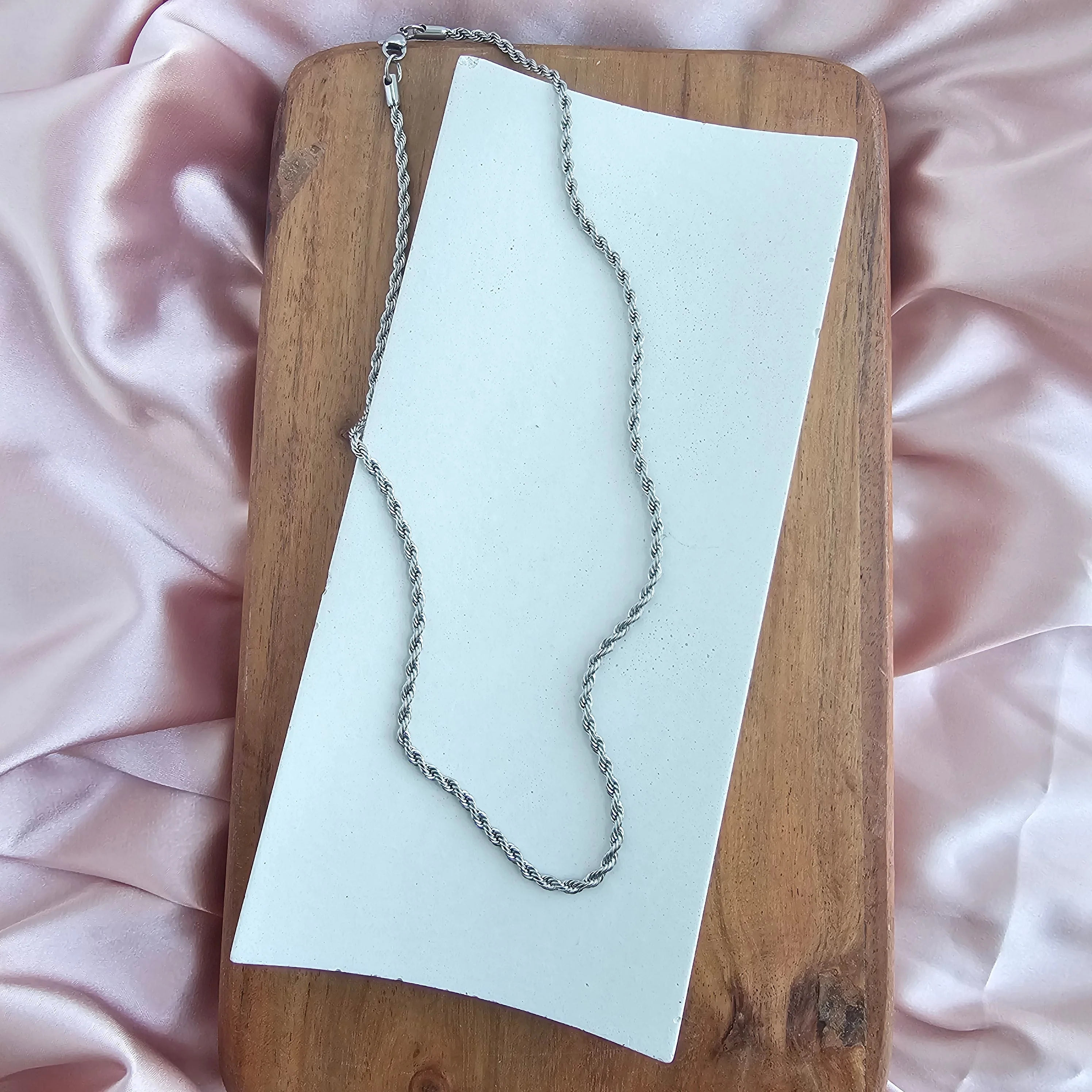 Luxe Silver Rope Chain - 18" by Spiffy & Splendid - Image 5