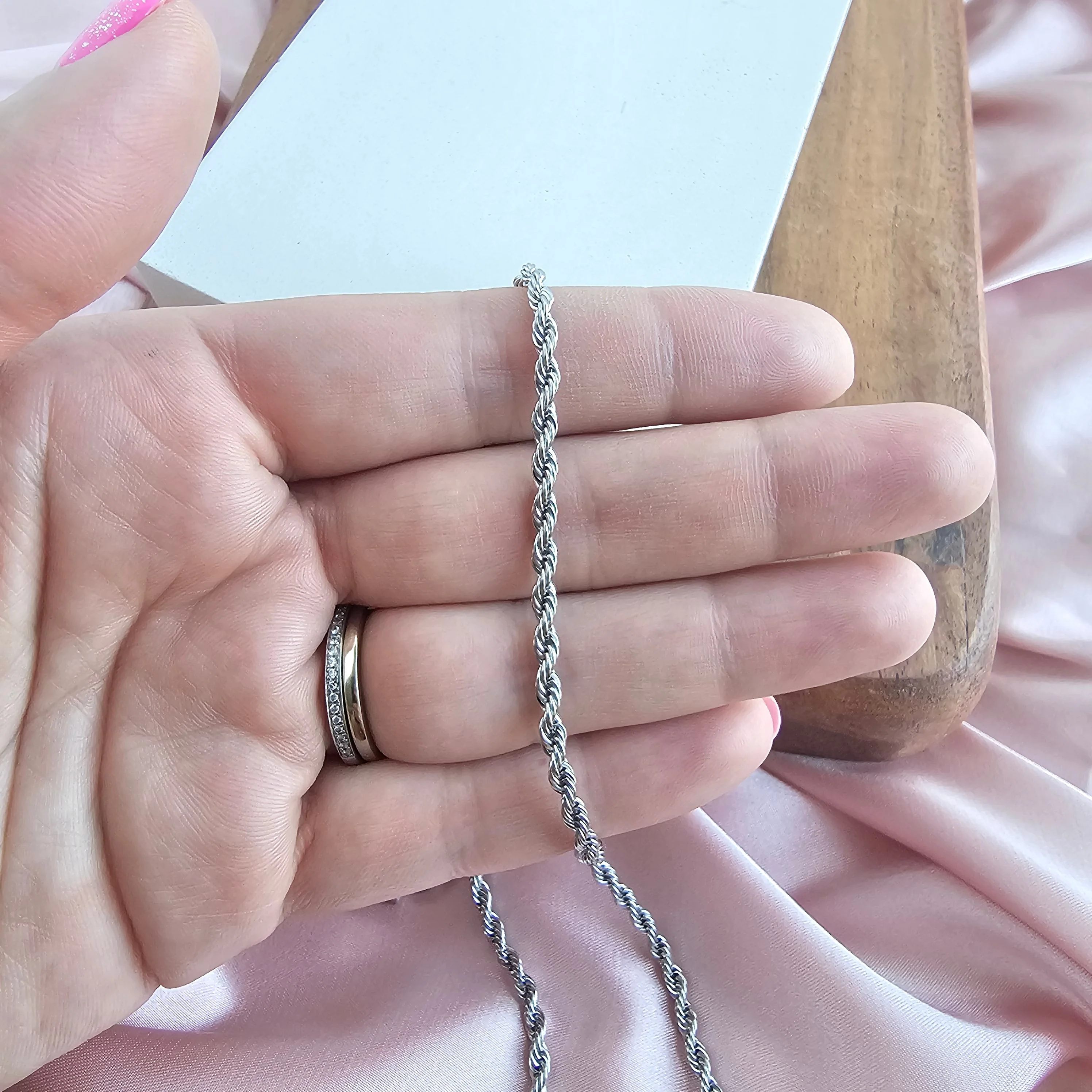 Luxe Silver Rope Chain - 18" by Spiffy & Splendid - Image 7