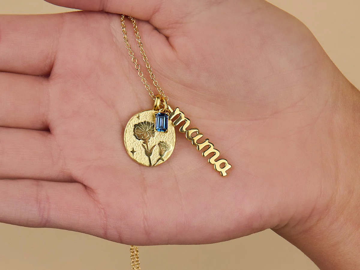 Mama Necklace Charm by Little Sky Stone - Image 4