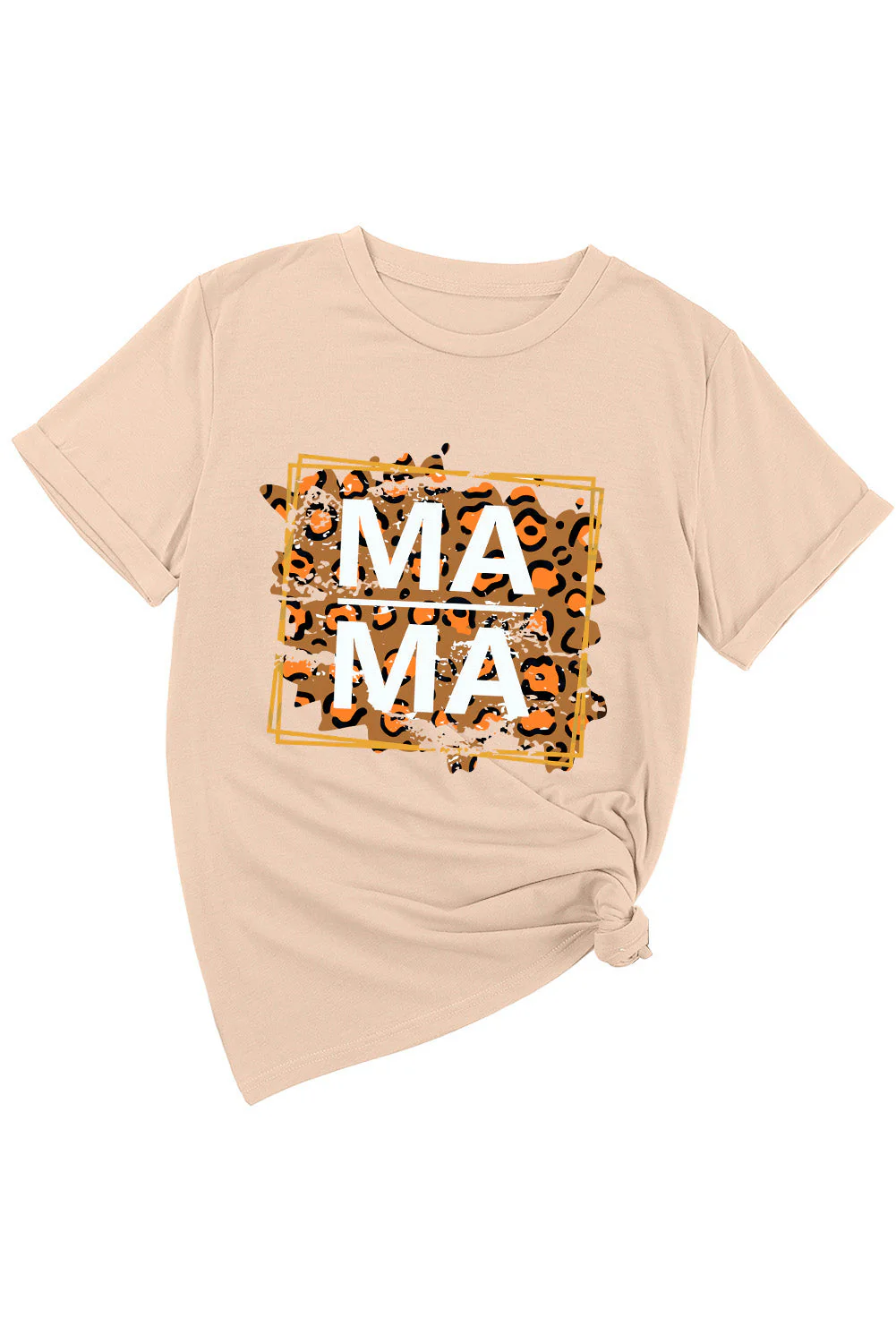 MAMA Round Neck Short Sleeve T-Shirt - Image 5