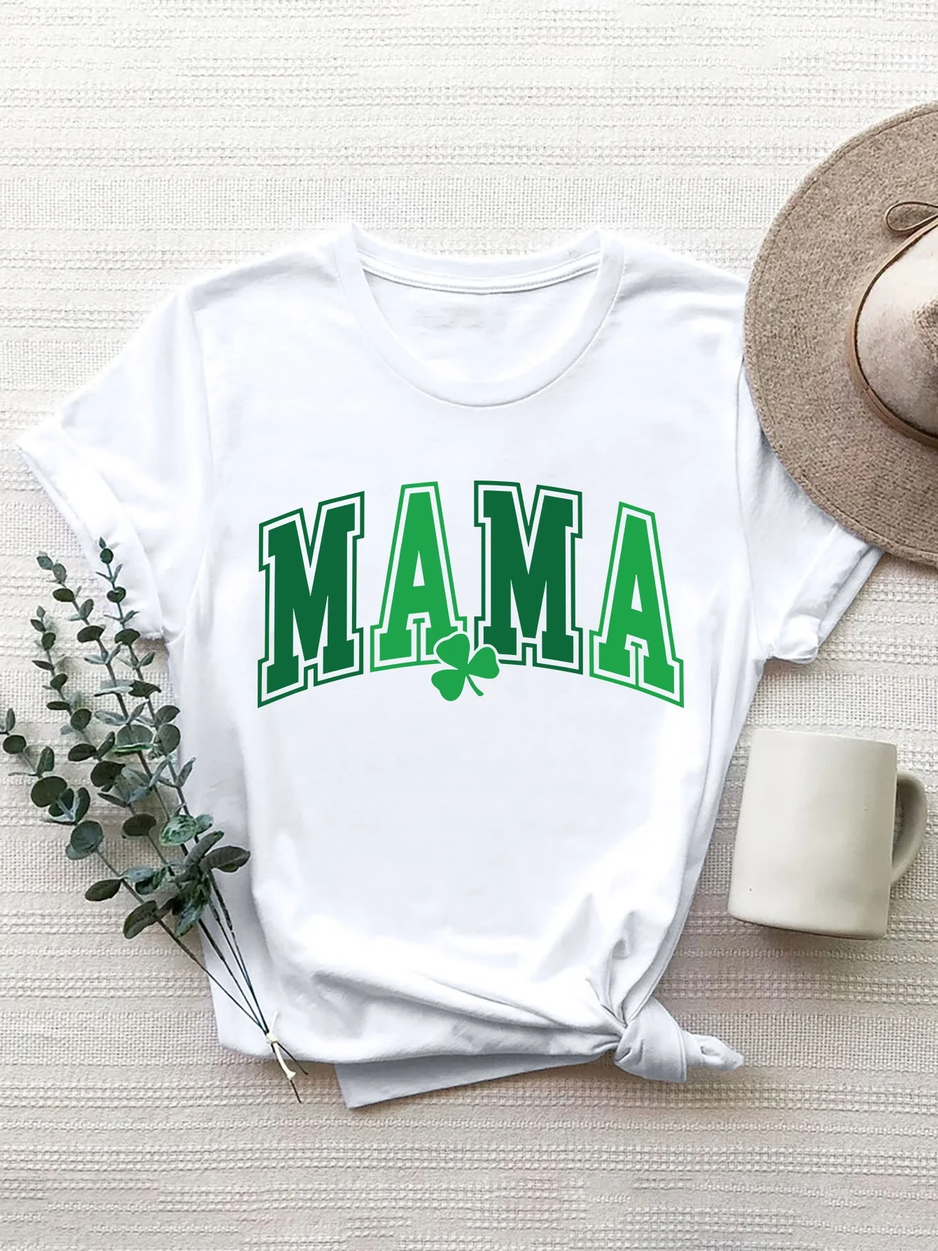 MAMA Round Neck Short Sleeve T-Shirt - Image 7