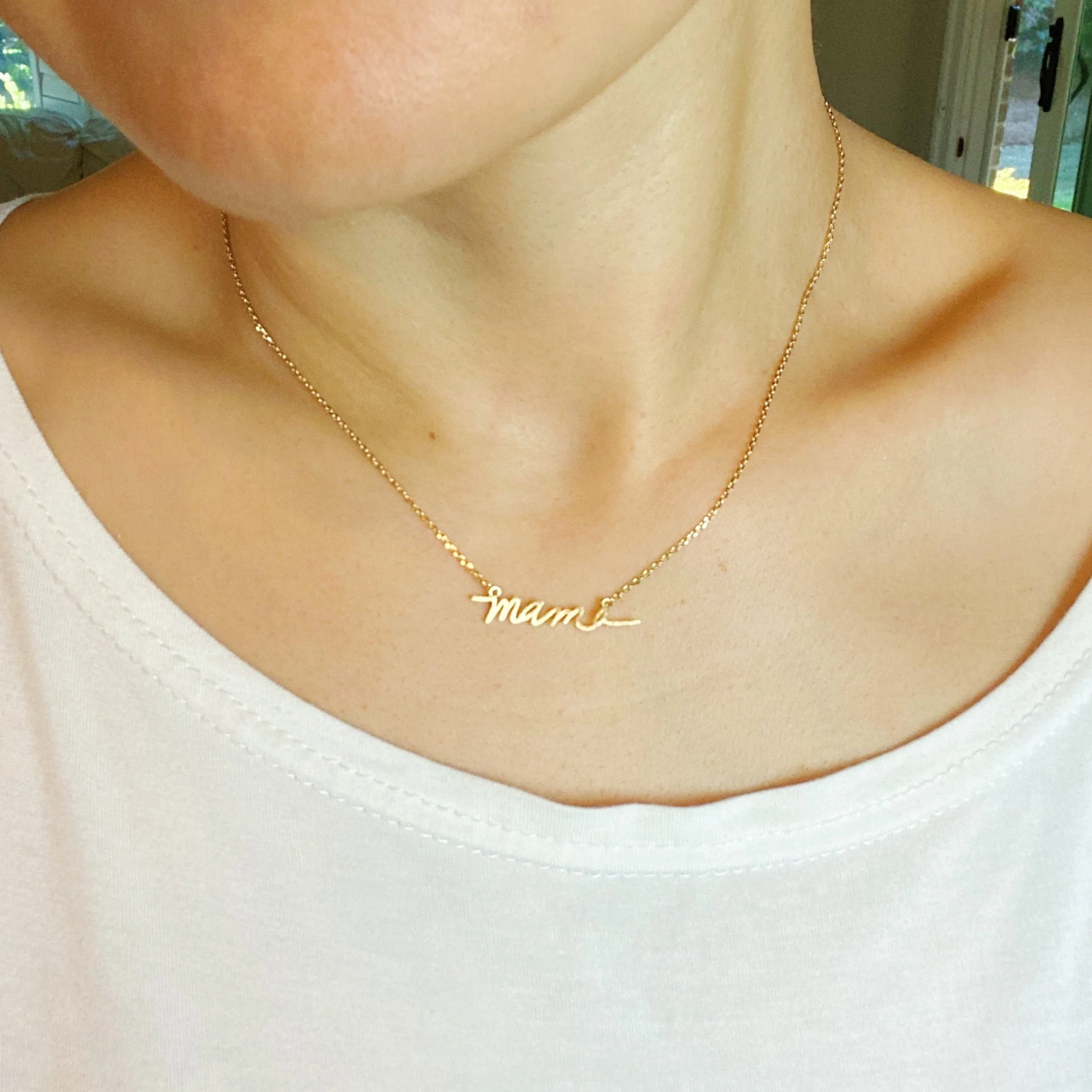 Mama Script Necklace by Ellisonyoung.com - Image 5