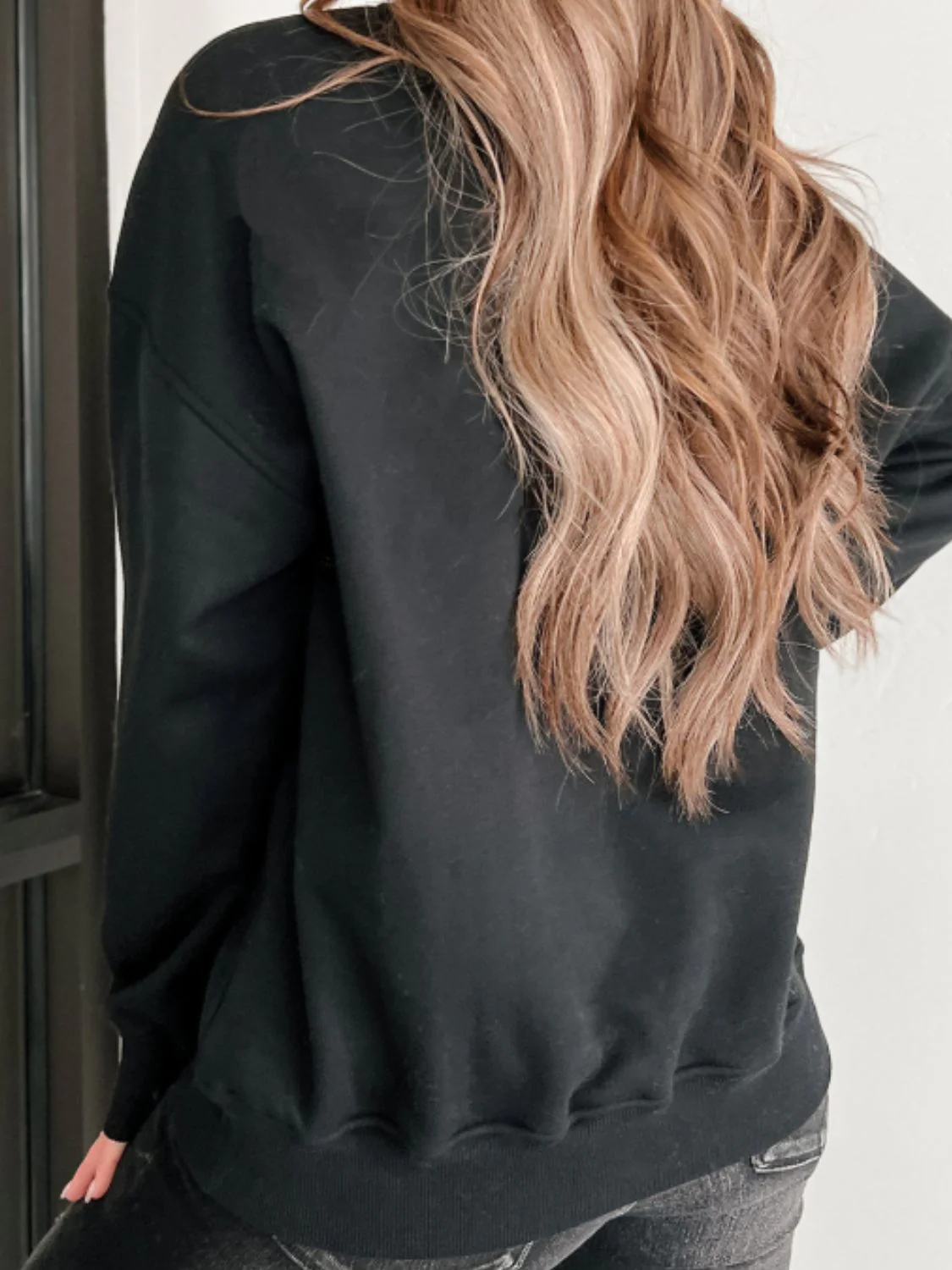 MARDI GRAS Round Neck Drop Shoulder Sweatshirt - Image 5