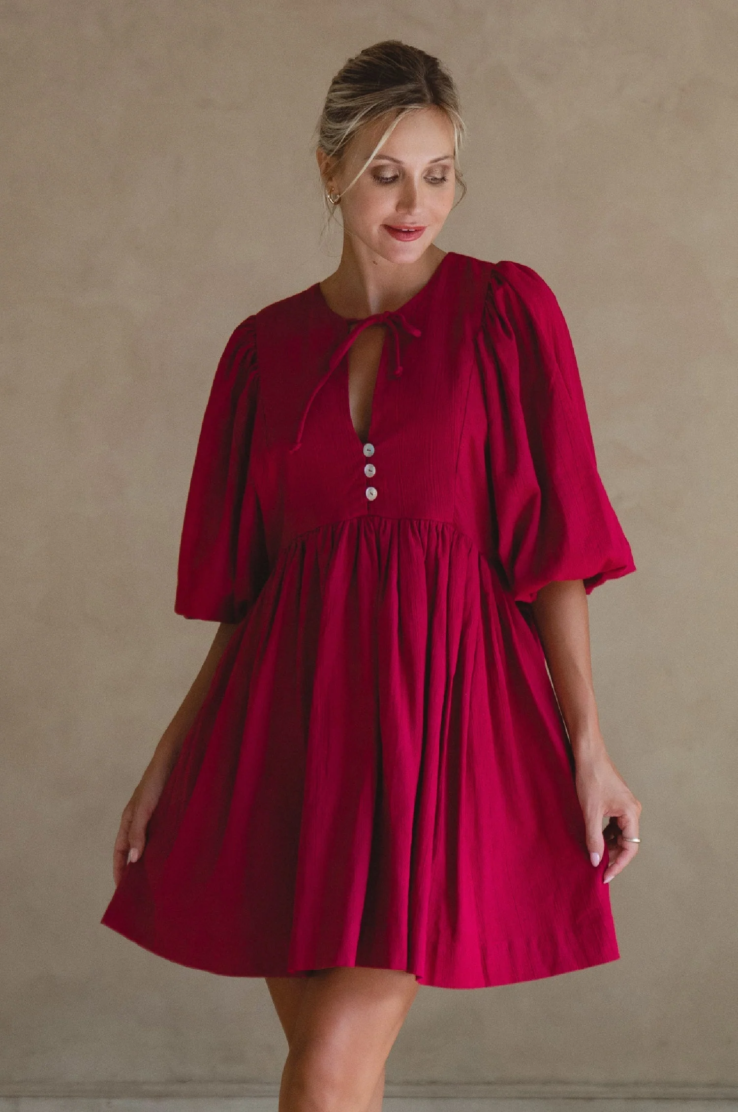 Maribelle Baby Doll Linen Dress by ELF - Image 16