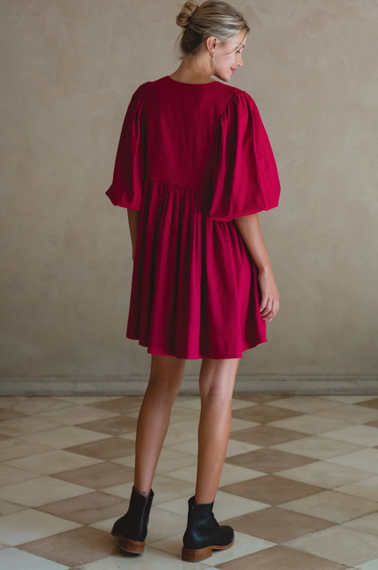 Maribelle Baby Doll Linen Dress by ELF - Image 21