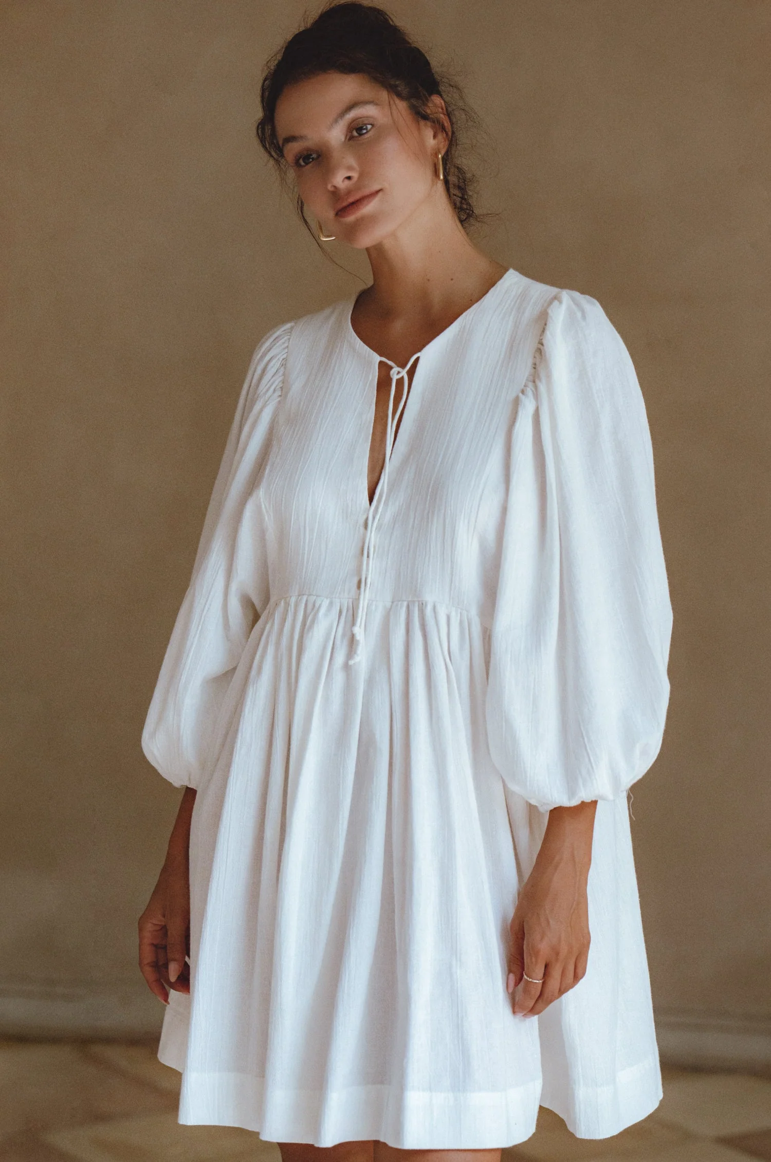 Maribelle Baby Doll Linen Dress by ELF - Image 26