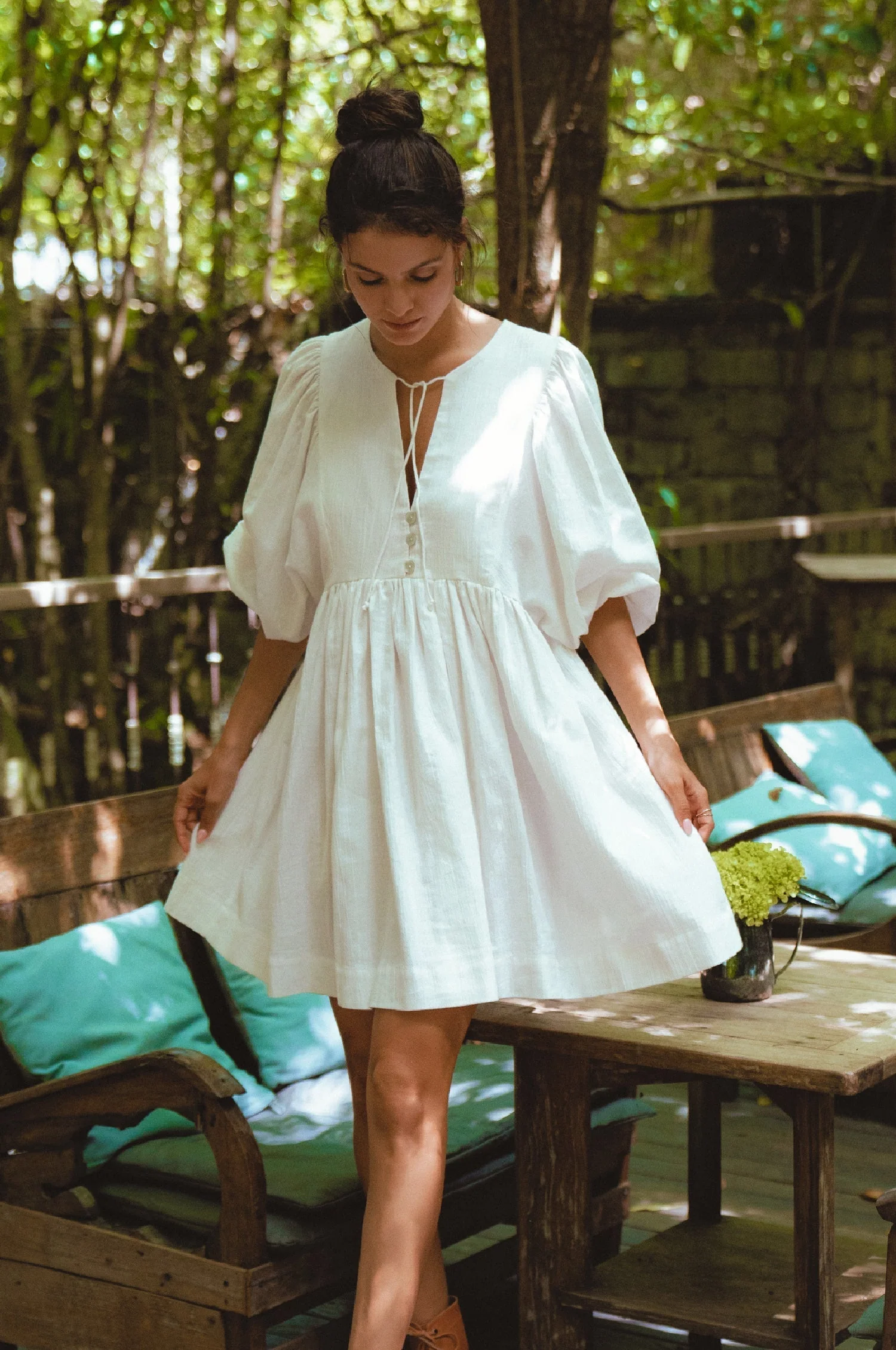 Maribelle Baby Doll Linen Dress by ELF - Image 28