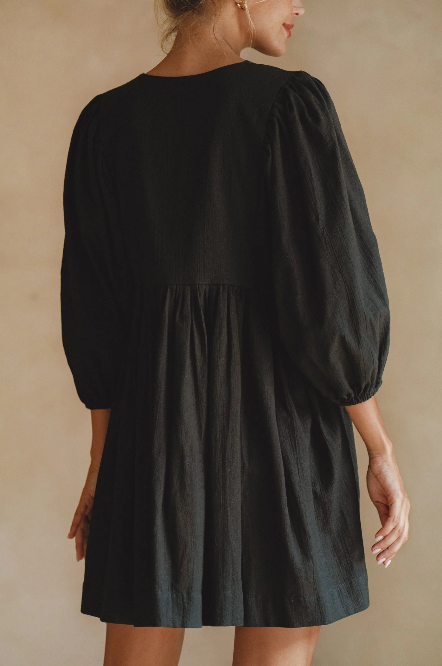 Maribelle Baby Doll Linen Dress by ELF - Image 3