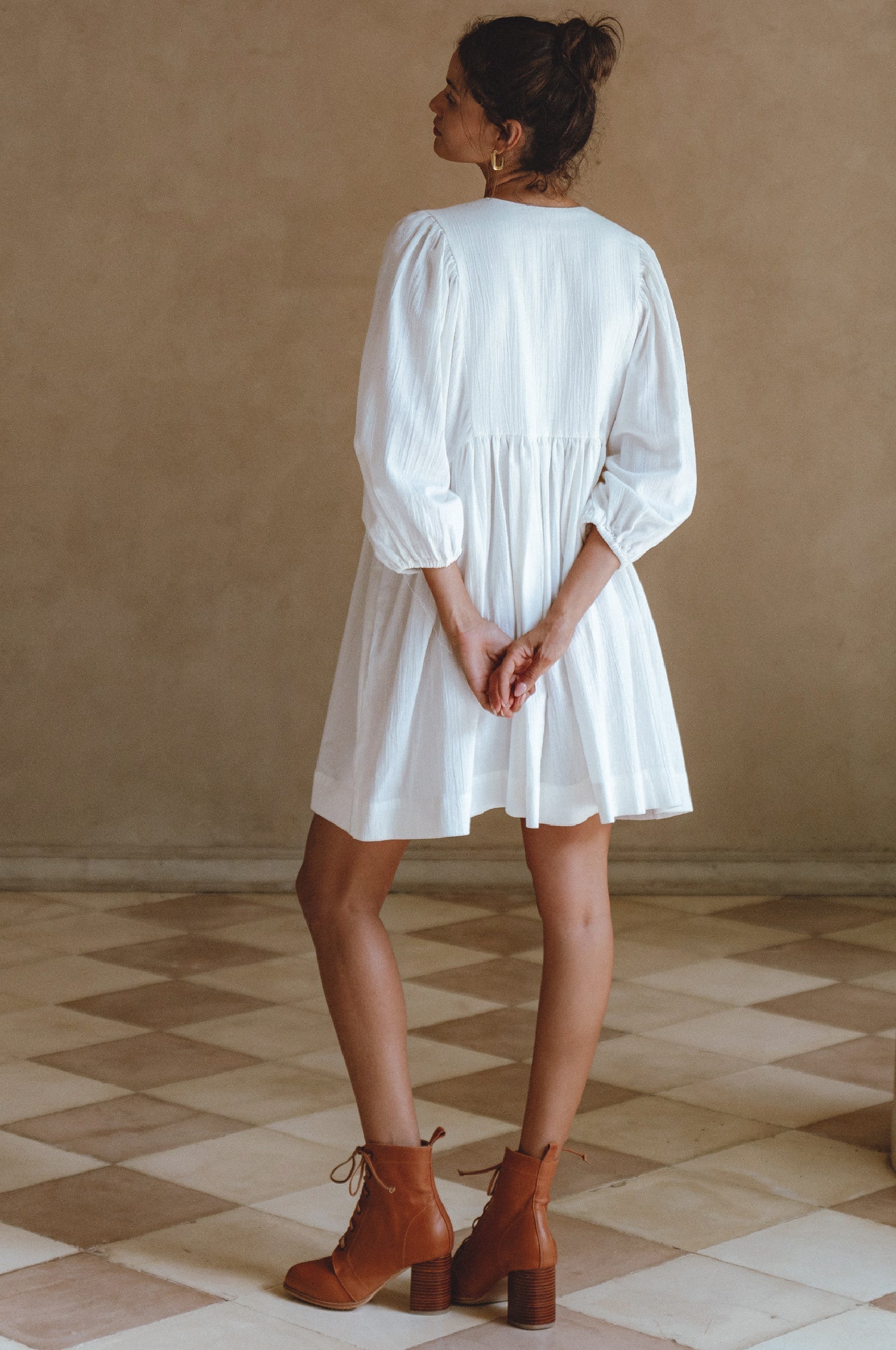 Maribelle Baby Doll Linen Dress by ELF - Image 30
