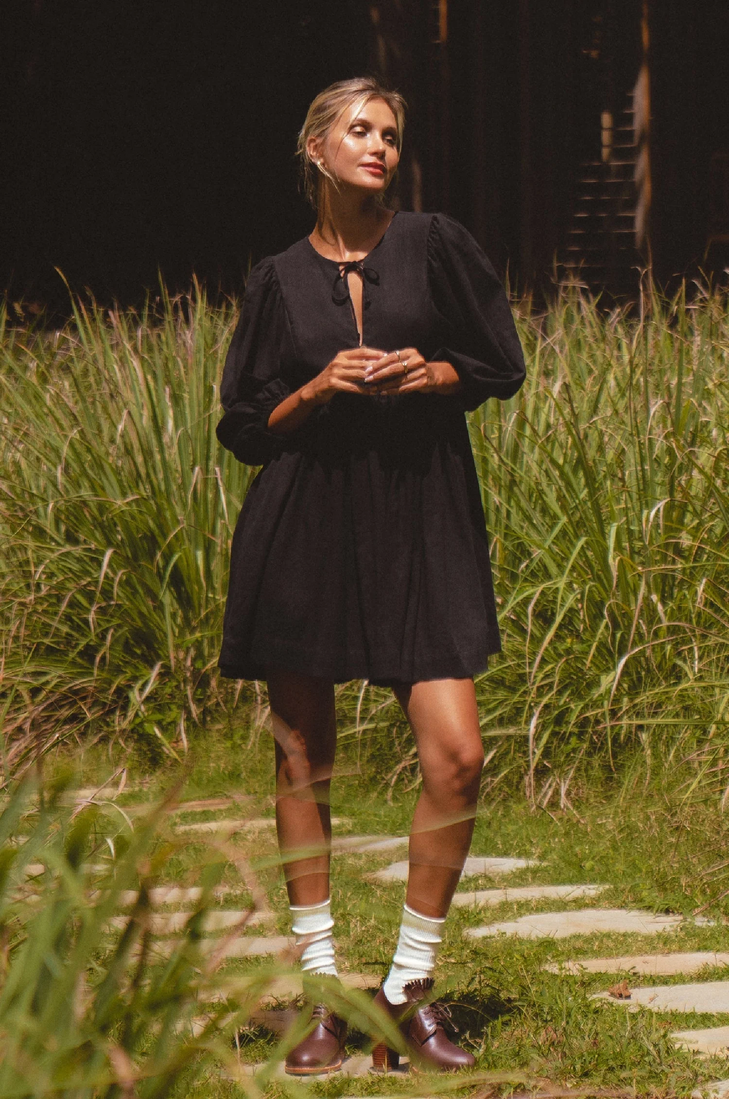 Maribelle Baby Doll Linen Dress by ELF - Image 4