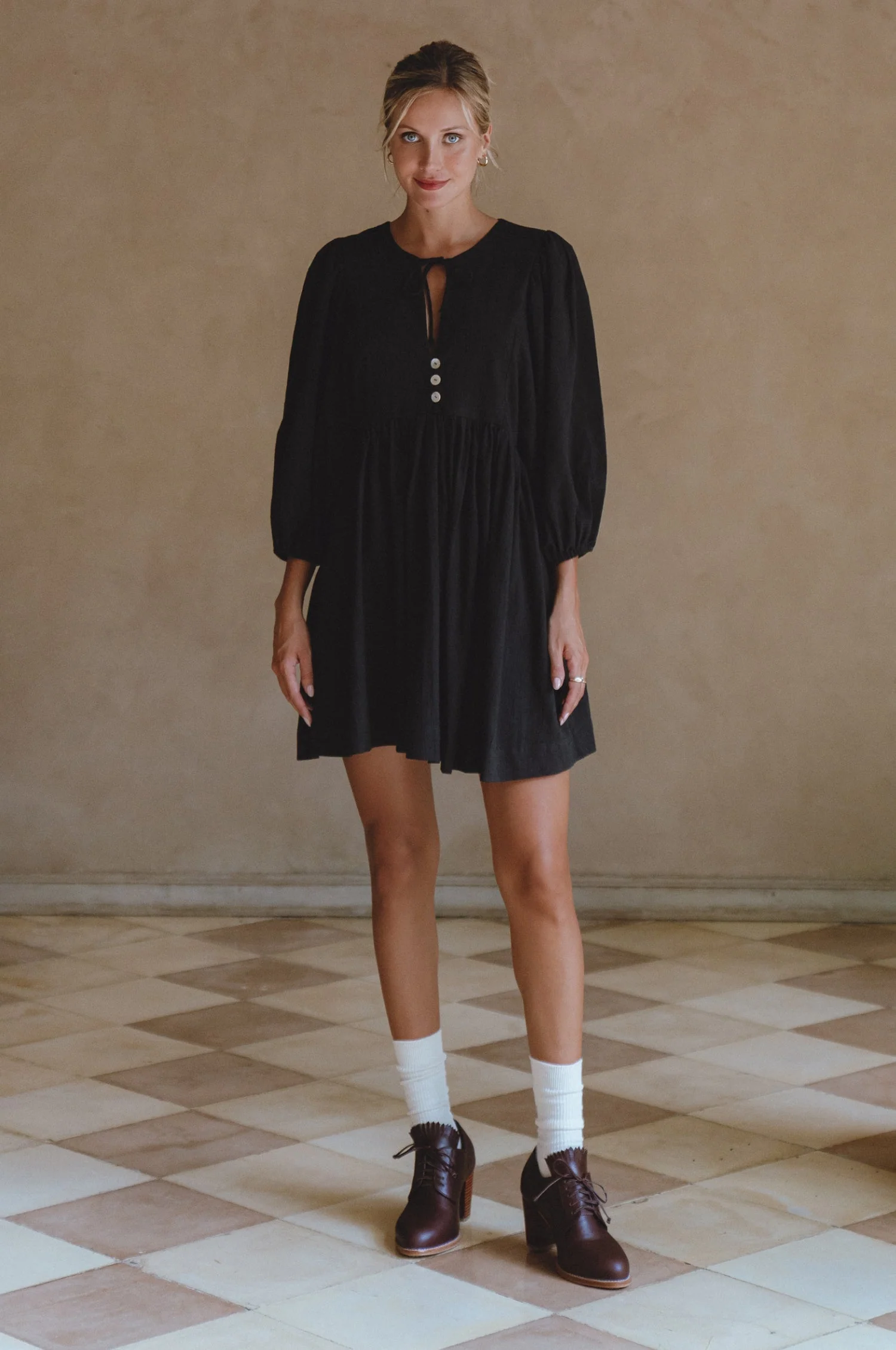 Maribelle Baby Doll Linen Dress by ELF - Image 6
