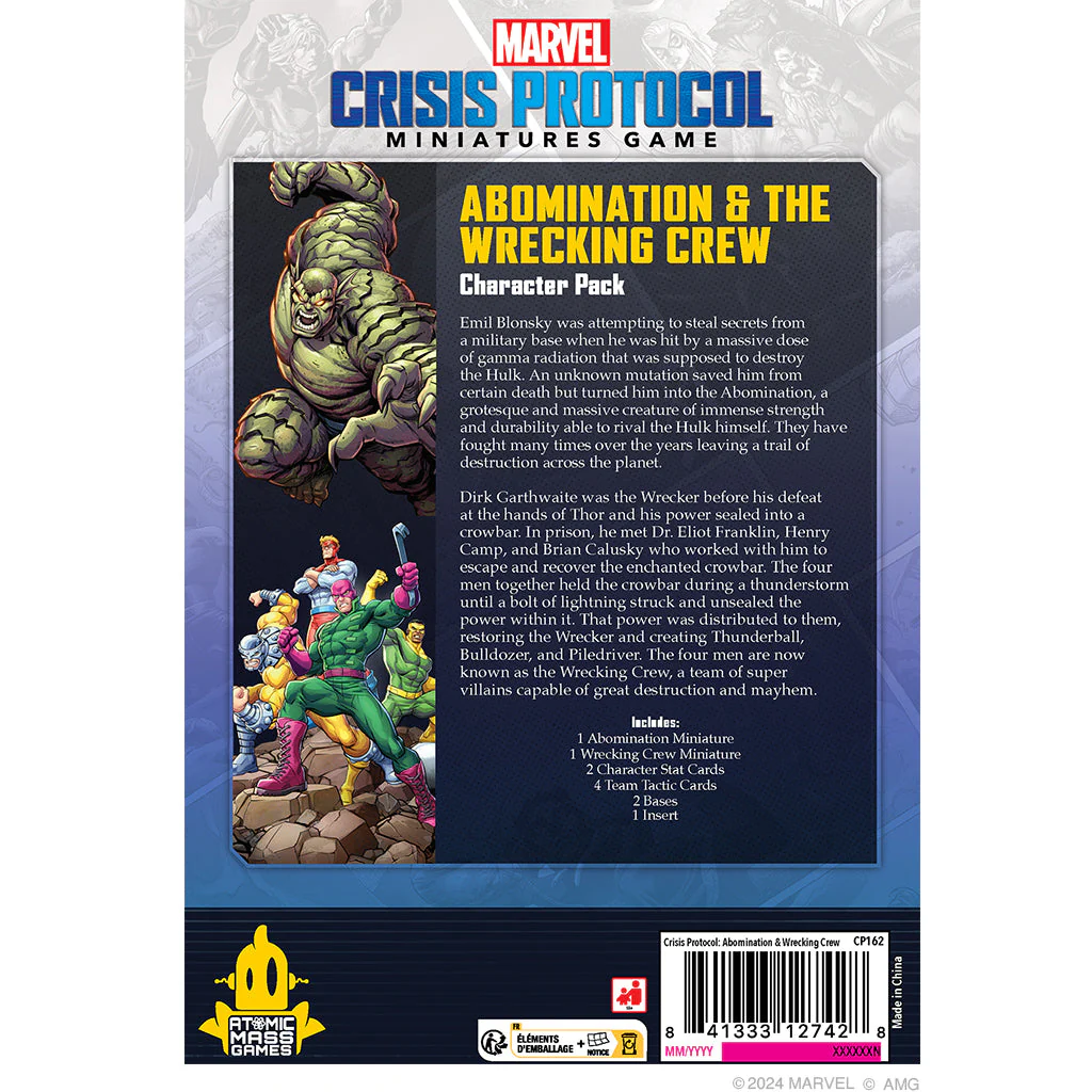 Marvel Crisis Protocol: Abomination & The Wrecking Crew Character Pack - Image 2