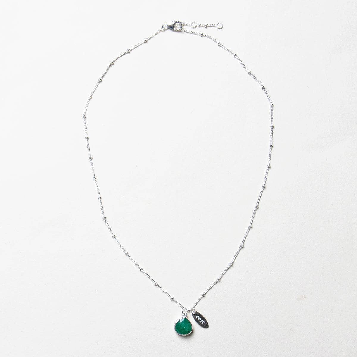 May Emerald Birthstone Necklace by Tiny Rituals - Image 3