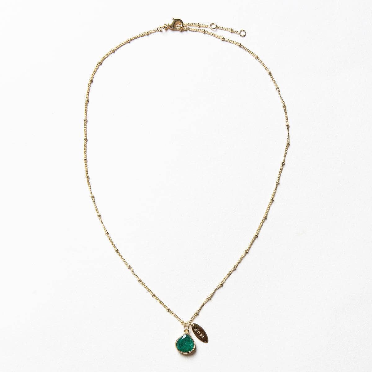 May Emerald Birthstone Necklace by Tiny Rituals - Image 7