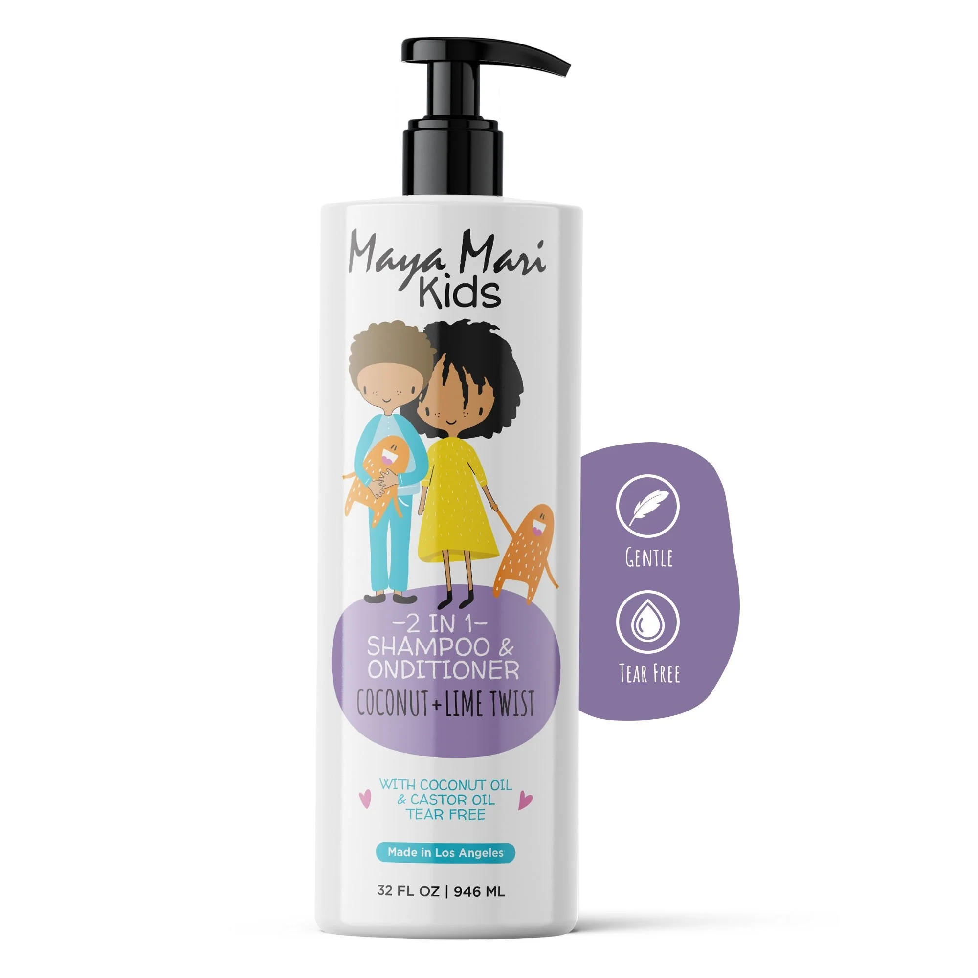 Maya Mari Kids Curl Conditioning Kit 2 -Piece Set - Kids 2-in-1 Shampoo and Conditioner and Curl Cream by  Los Angeles Brands - Image 2