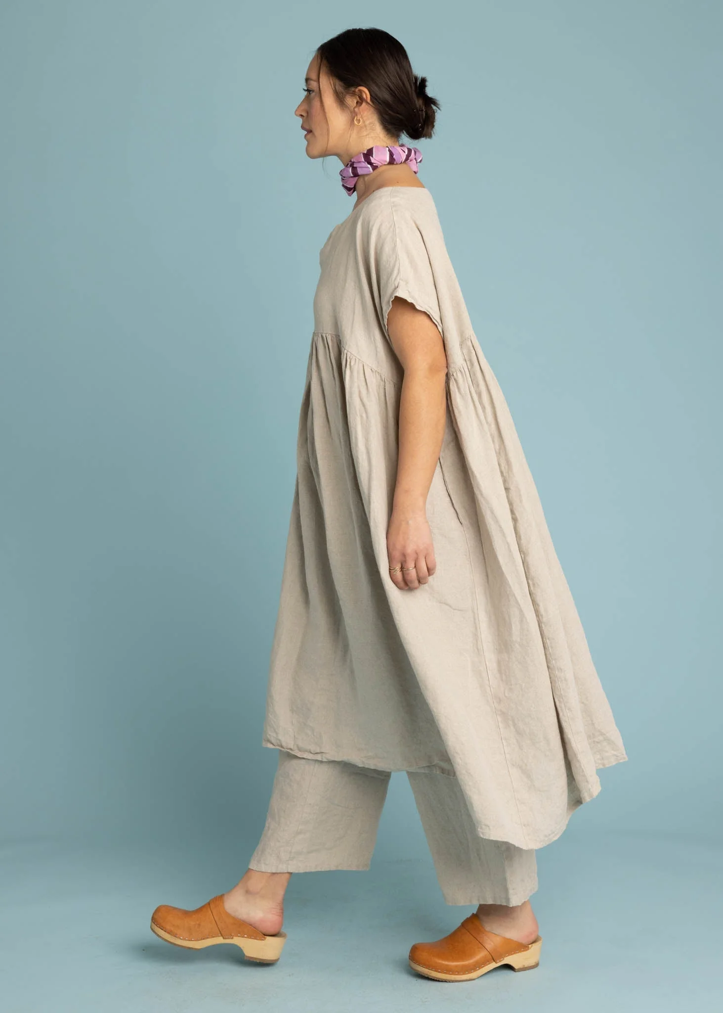 Meadow Dress - Linen Natural Flax by And For Good - Image 5