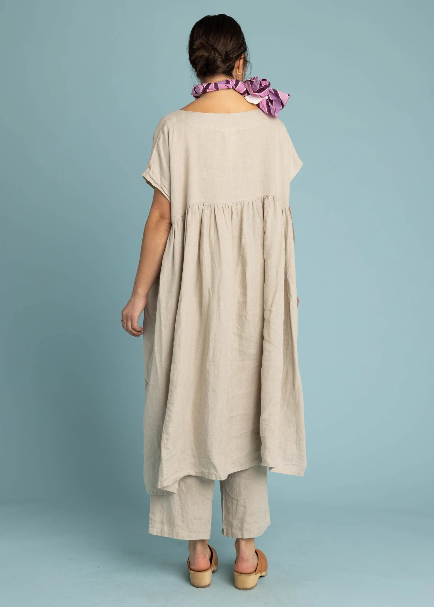 Meadow Dress - Linen Natural Flax by And For Good - Image 7