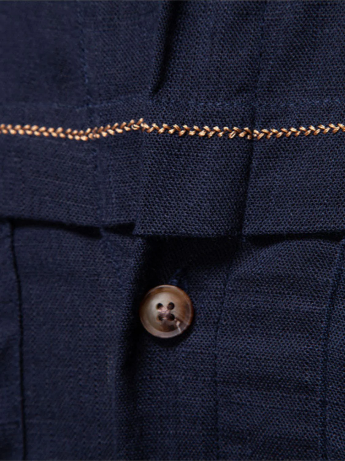 Men's Button Down Collared Neck Shirt - Image 3