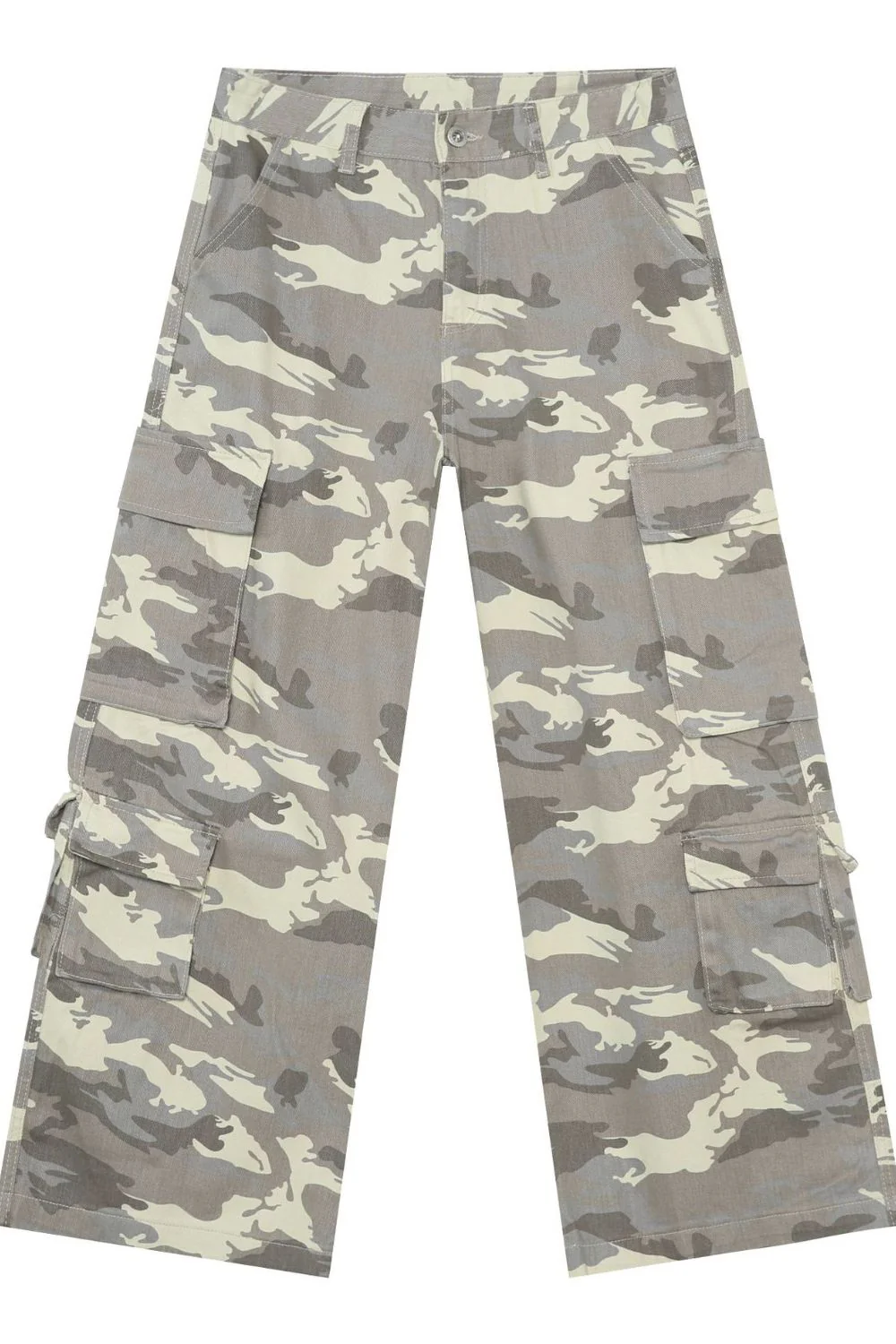 Men's Camouflage Wide Leg Cargo Jeans - Image 5