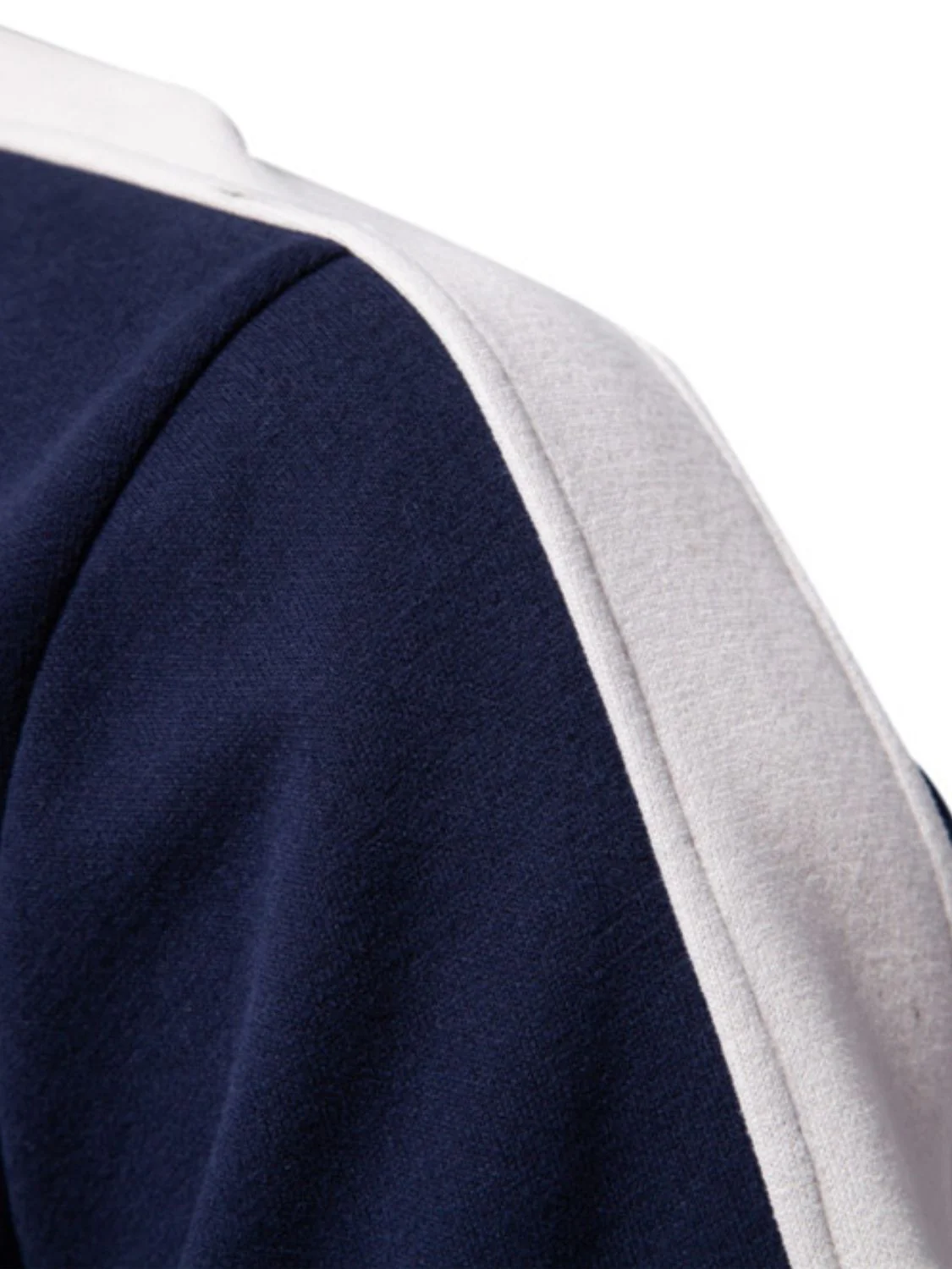 Men's Contrast Striped Long Sleeve Sweatshirt - Image 5