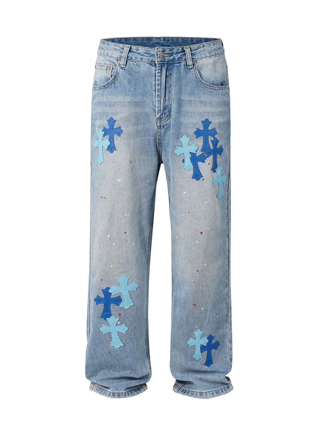 Men's Cross Wide Straight Jeans - Image 5